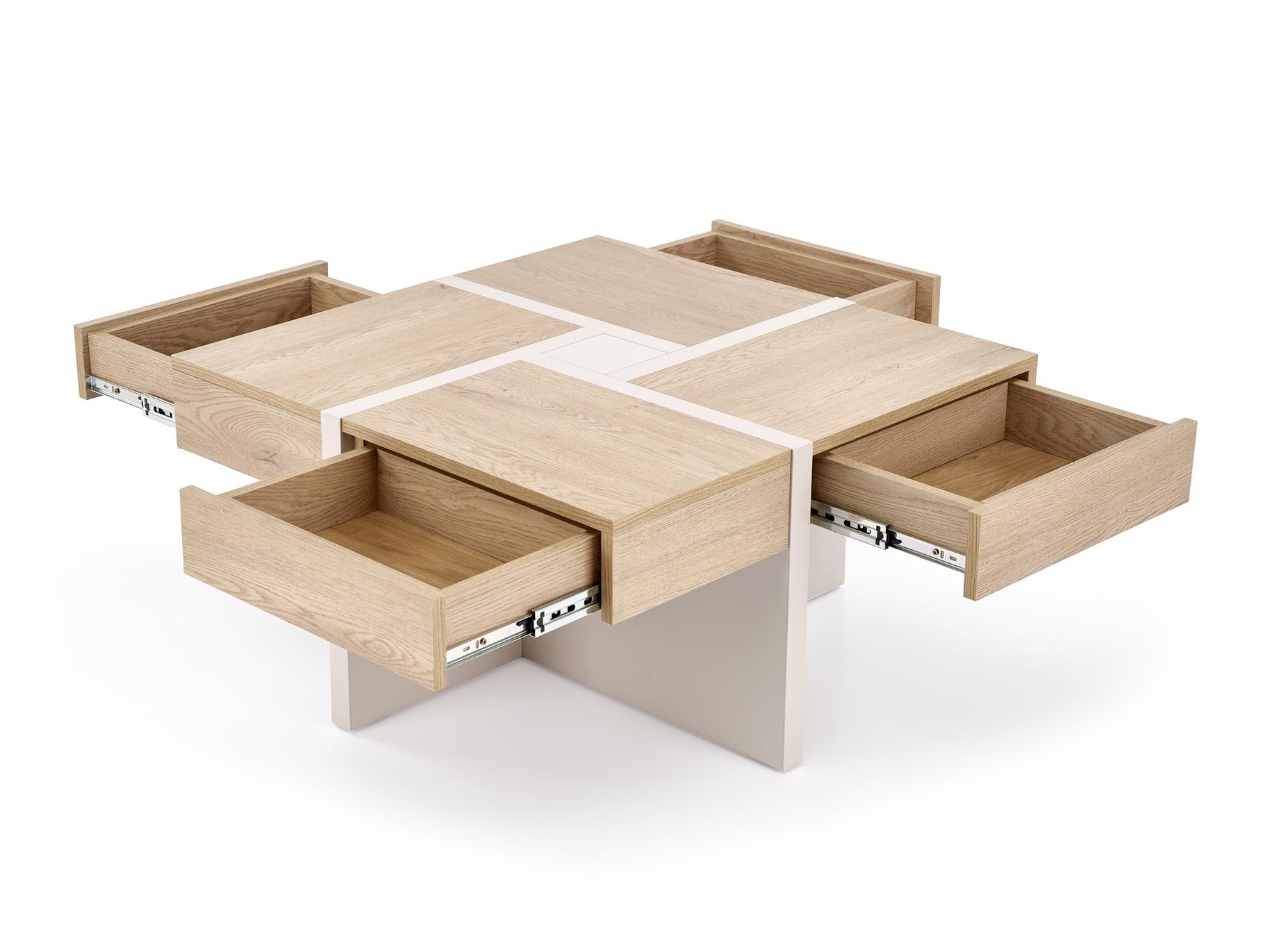 Couchtisch Houston 1698 (Eiche Cremona + Kaschmir)
