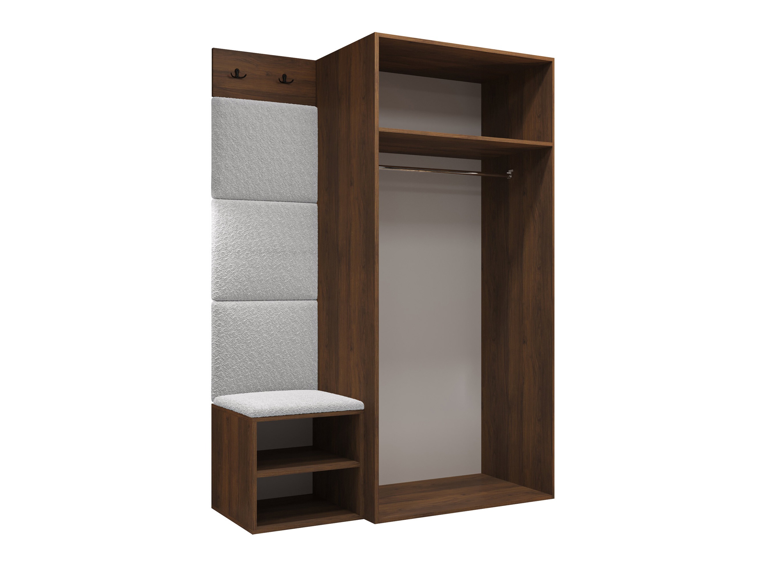 Flurgarnitur Nitos IV (Walnussholzoptik)
