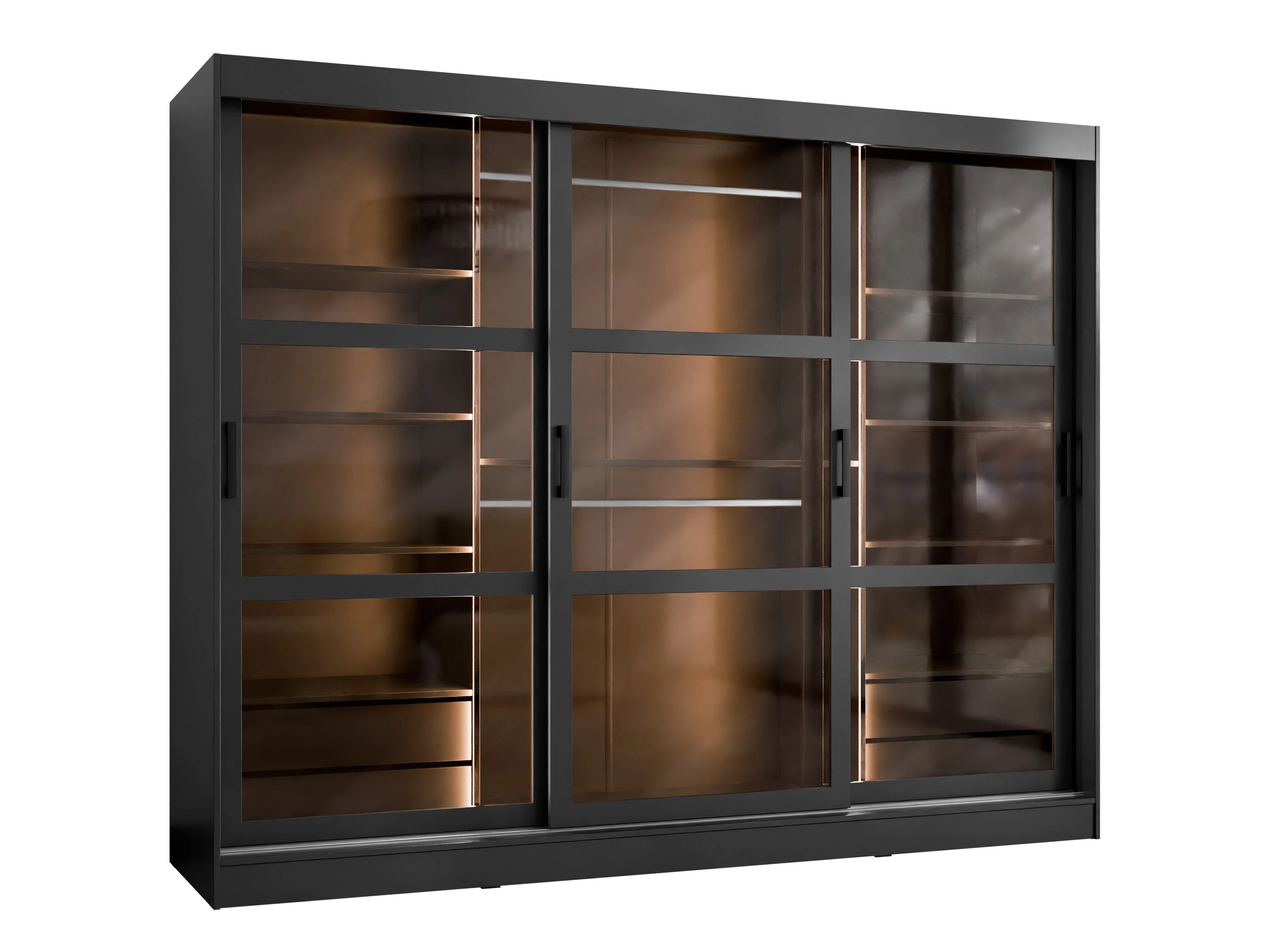 Kleiderschrank Comfivo Opus (Schwarz)