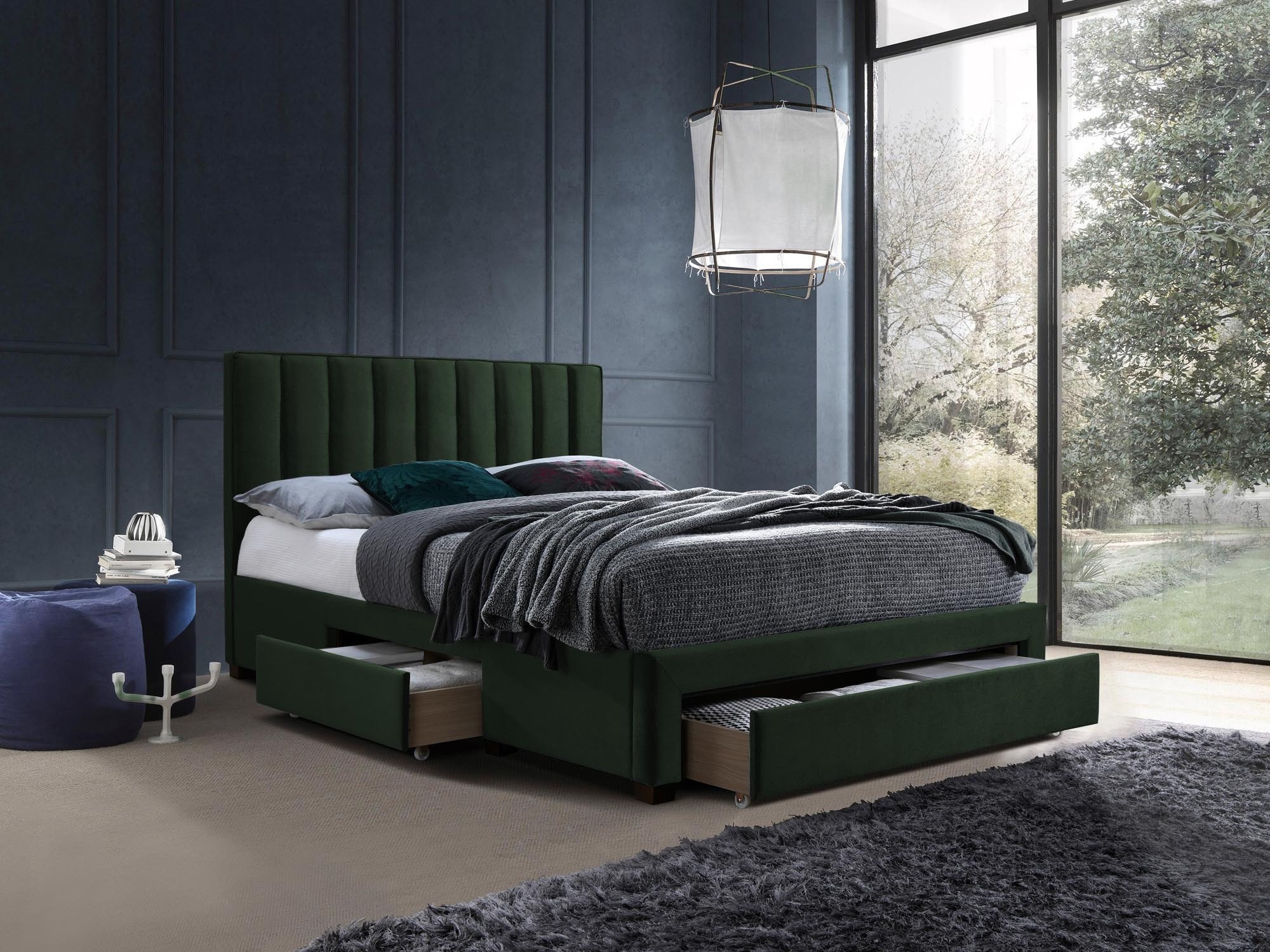 Bett Houston Fides (Dunkelgrün)