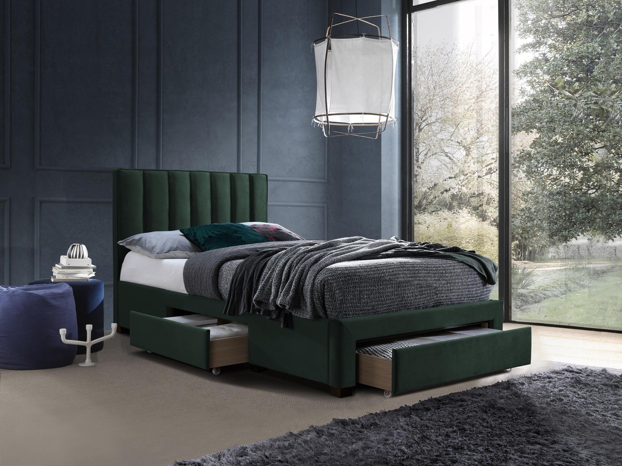 Bett Houston Fides (Dunkelgrün)