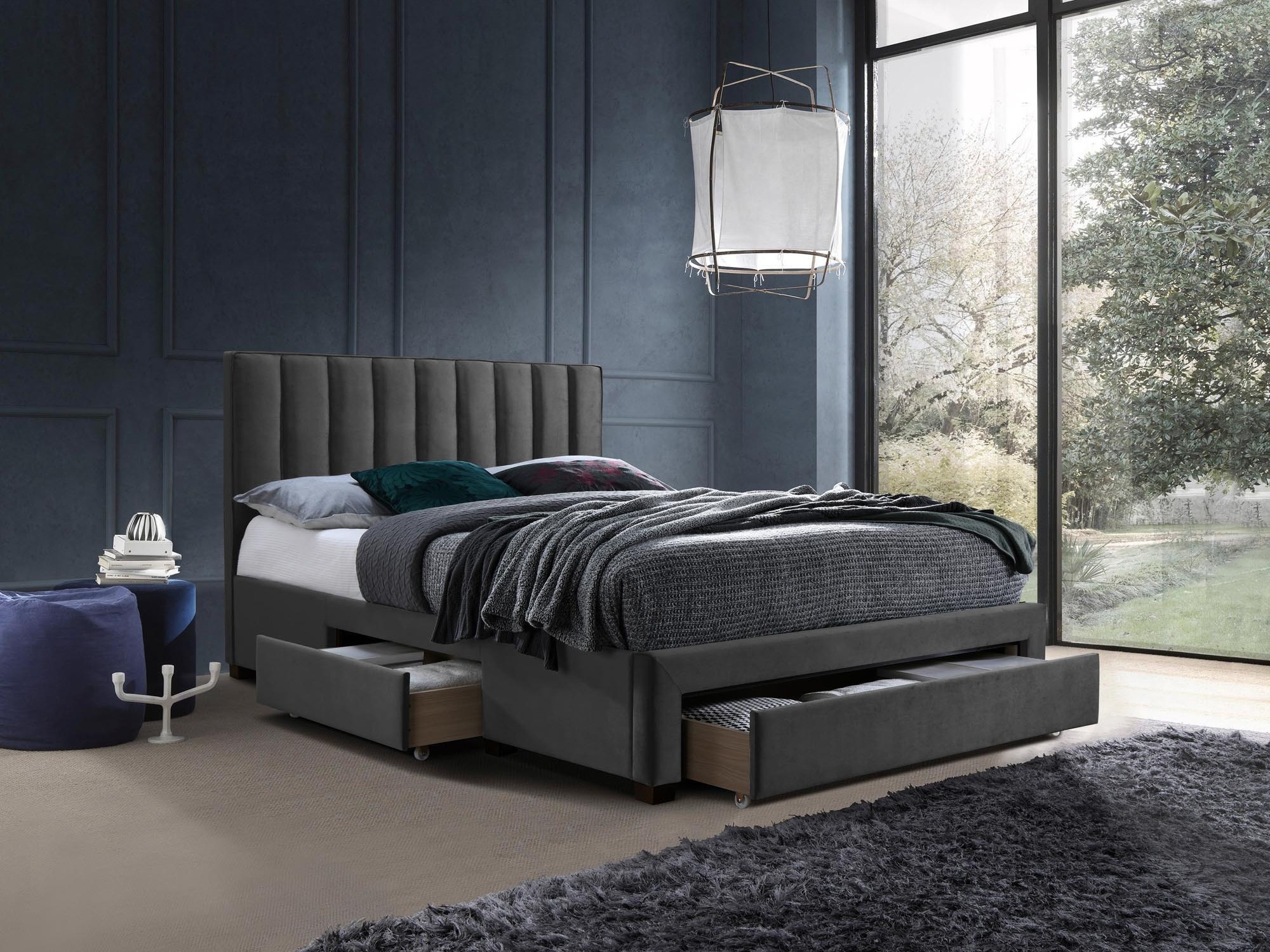 Bett Houston Fides (Grau)