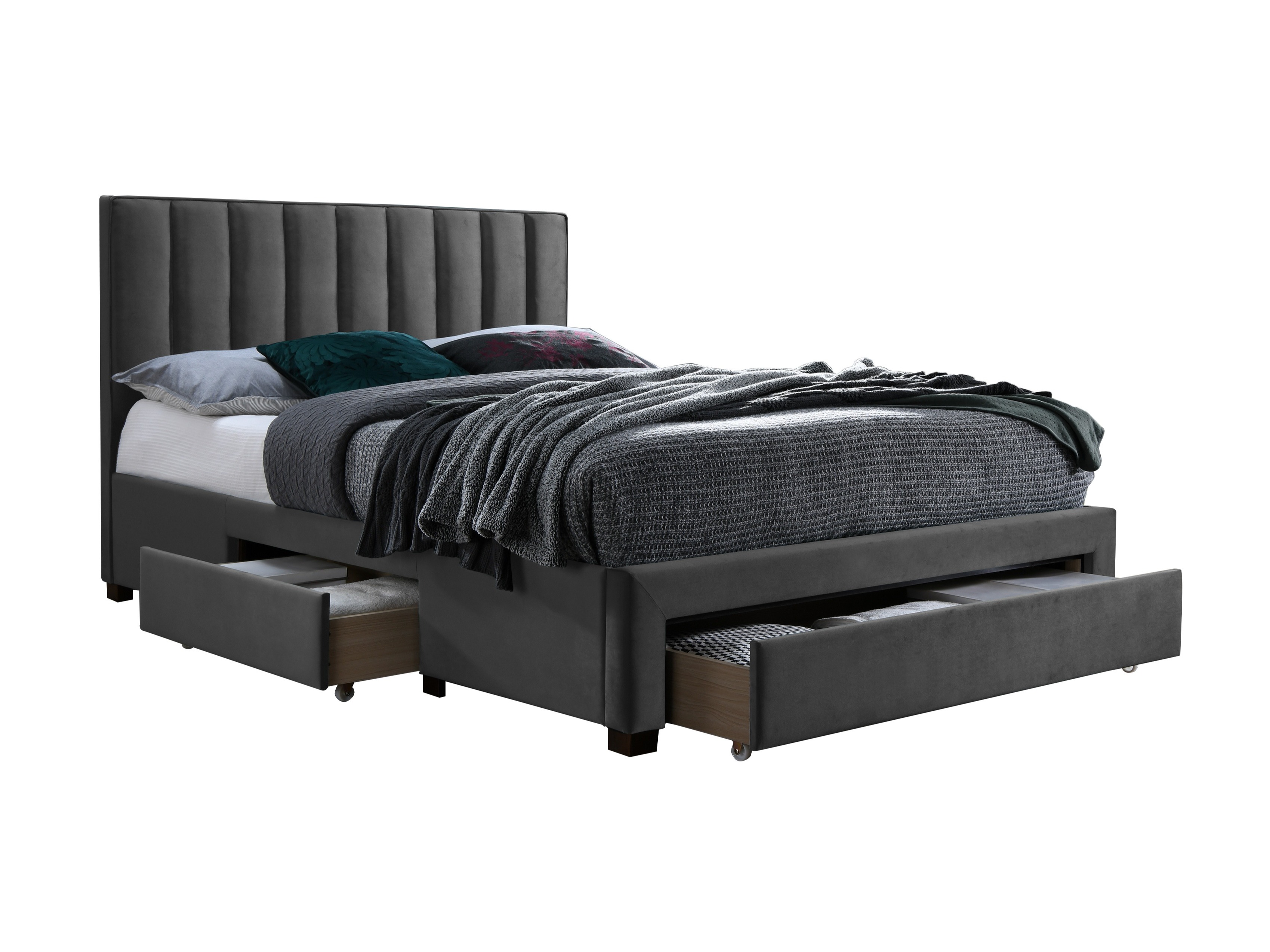 Bett Houston Fides (Grau)