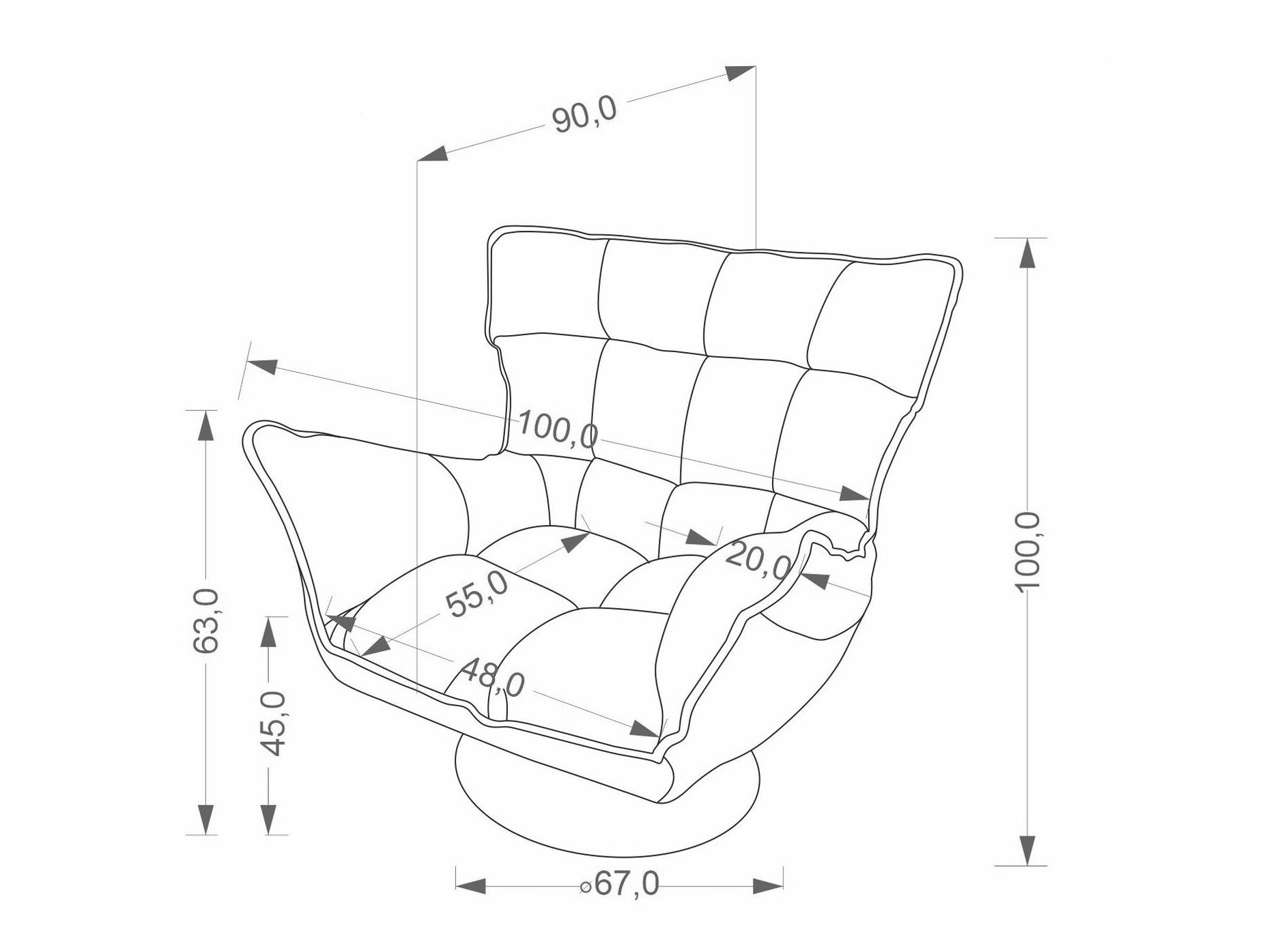 Sessel Houston 2149 (Cremona 96)