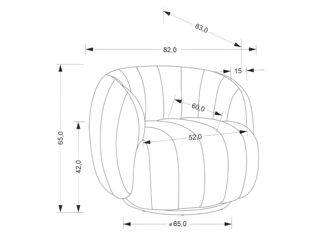 Sessel Houston 2151 (Raven 30)