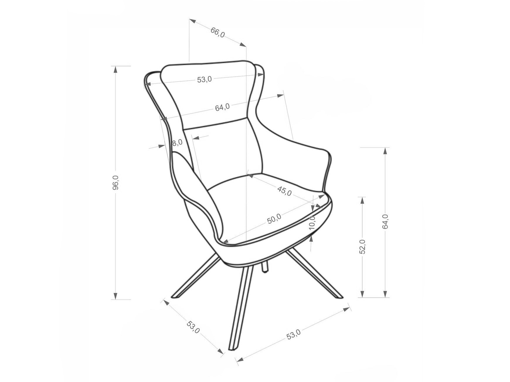 Stuhl Houston 2156 (Raven 30)