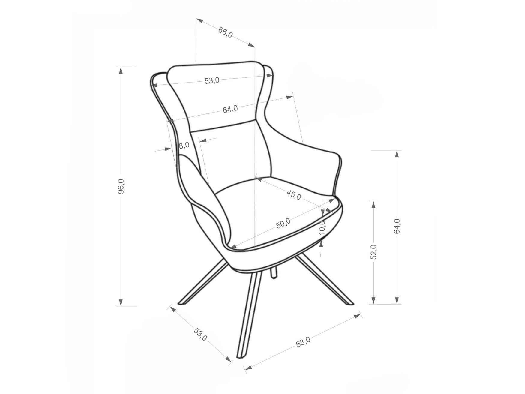 Stuhl Houston 2156 (Raven 38)
