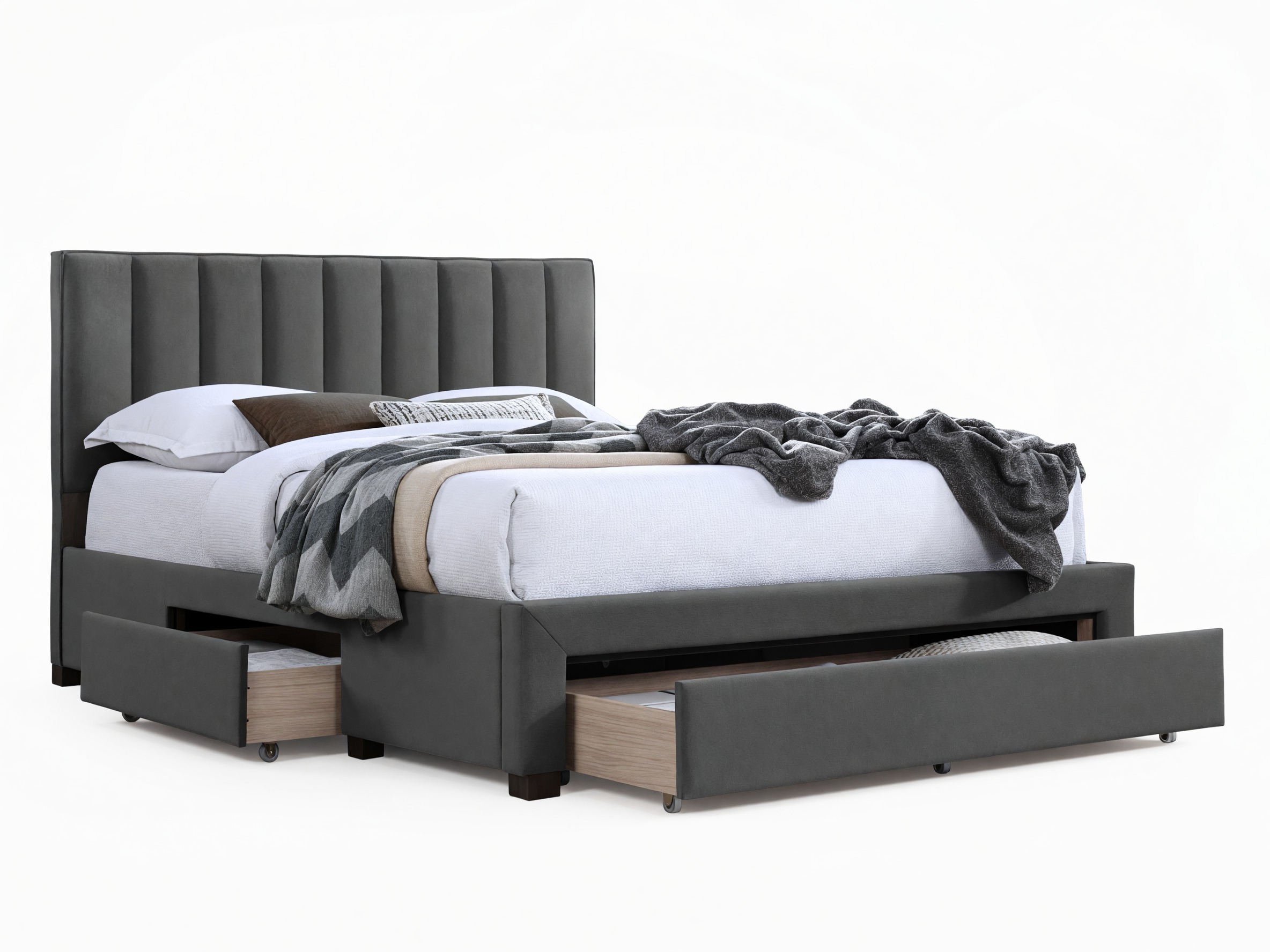 Bett Houston Fides (Grau)