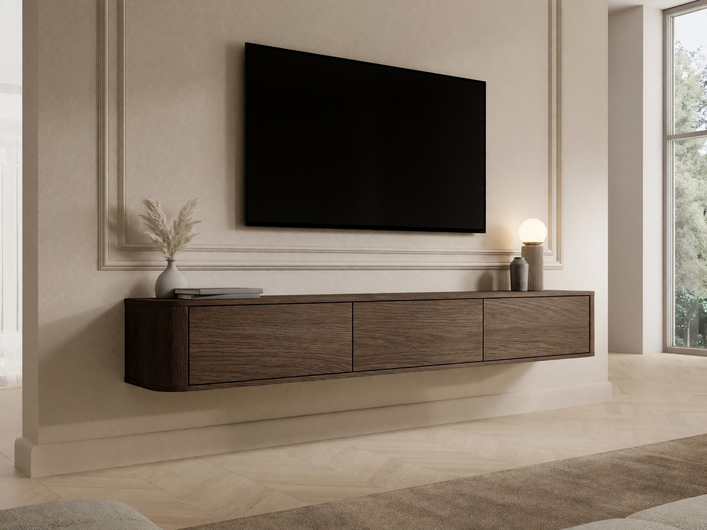TV-Möbel Kingston 209 (Eichenholzoptik dunkel)