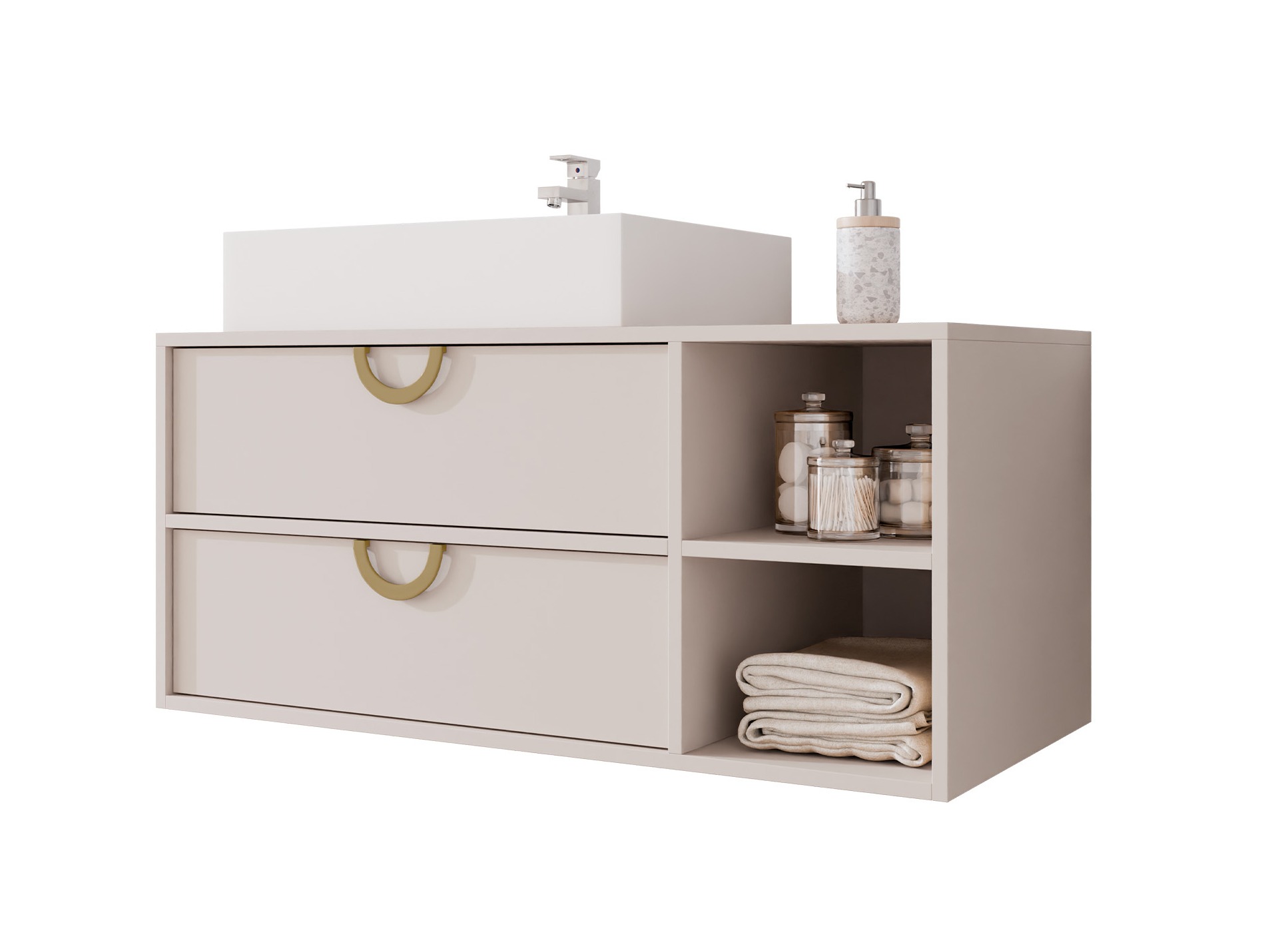 Hängeschrank für Waschbecken Sodalis (Kaschmir)