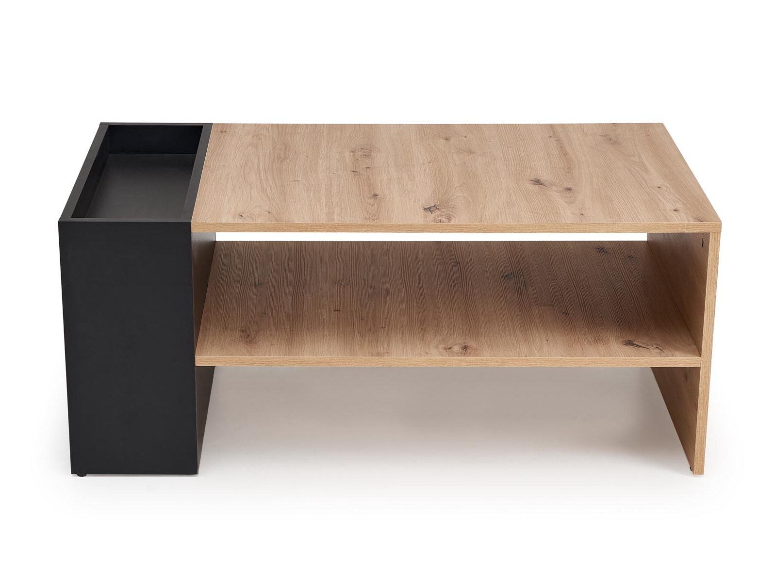 Couchtisch Houston 1946 (Schwarz + Artisan Eichenholzoptik)