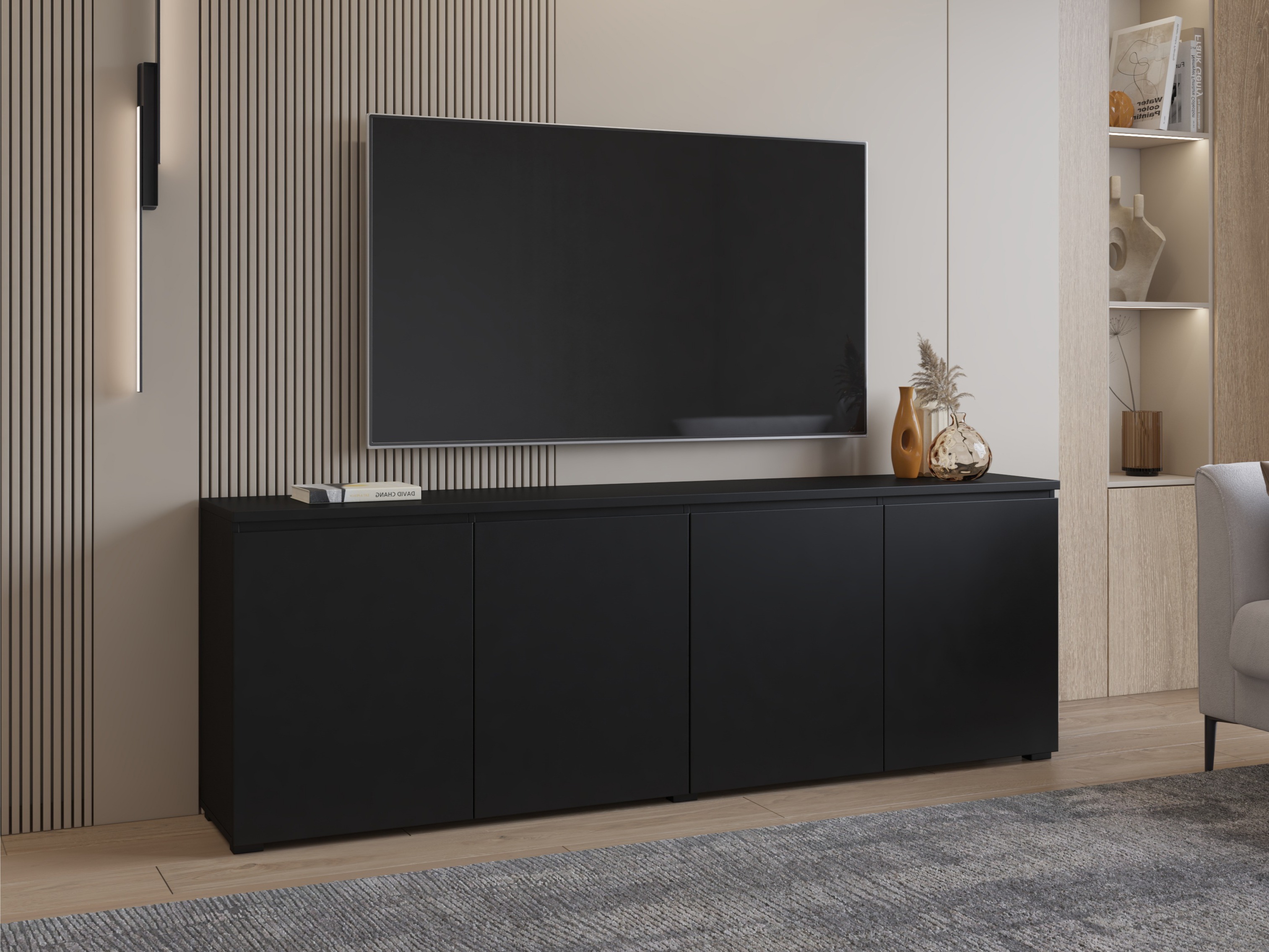 Sideboard Baletu 105 (Schwarz)