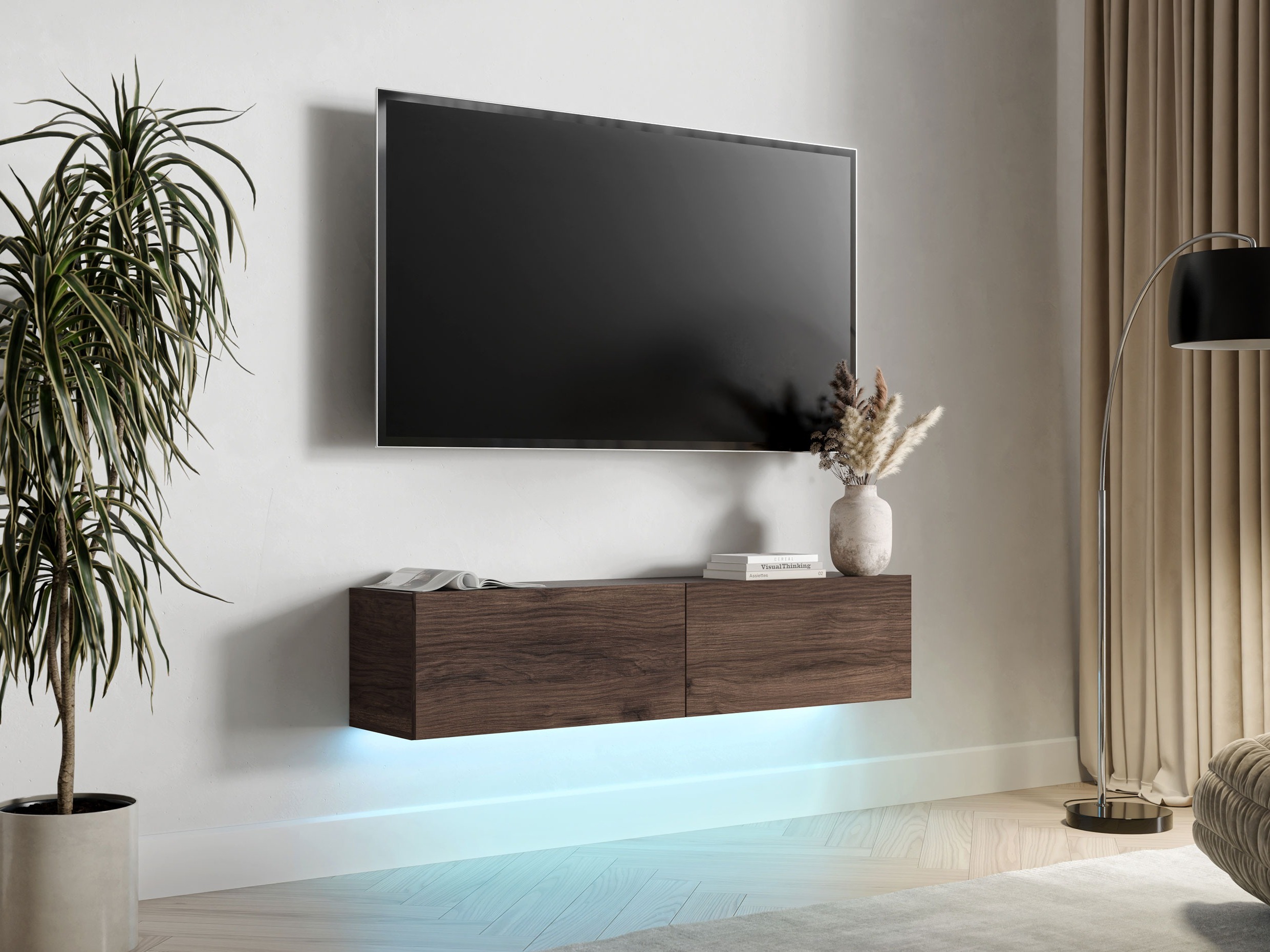 TV-Möbel Donos (Walnussholzoptik)