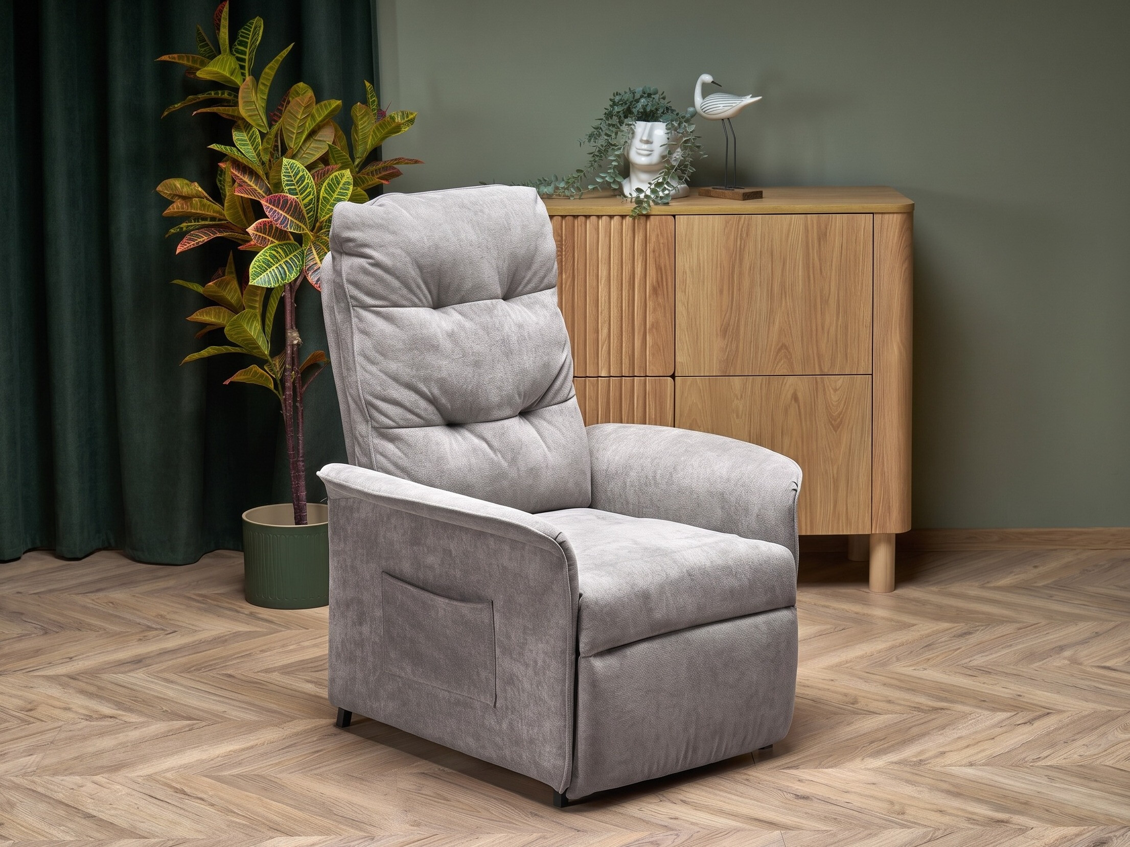 Sessel Liegesessel Houston 2171 (Grau)