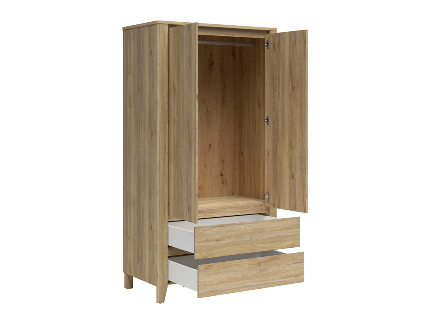 Kleiderschrank Talduno 103 (Eichenholzoptik hell)