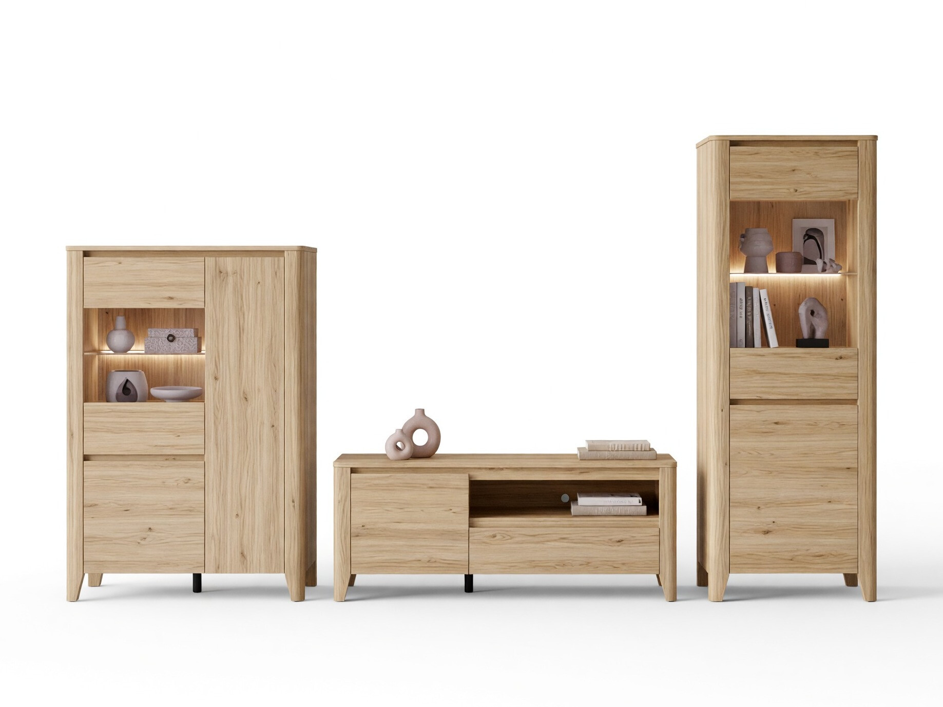 Wohnzimmer-Sets Talduno 108 (Eichenholzoptik hell)