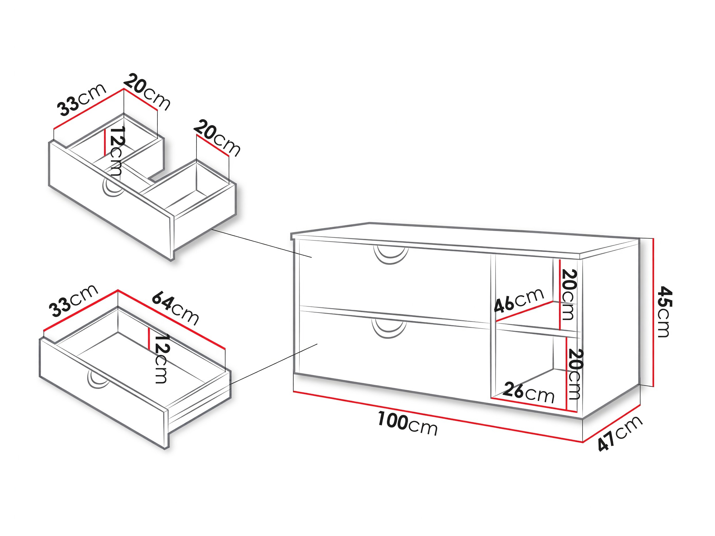 Hängeschrank für Waschbecken Sodalis (Kaschmir)