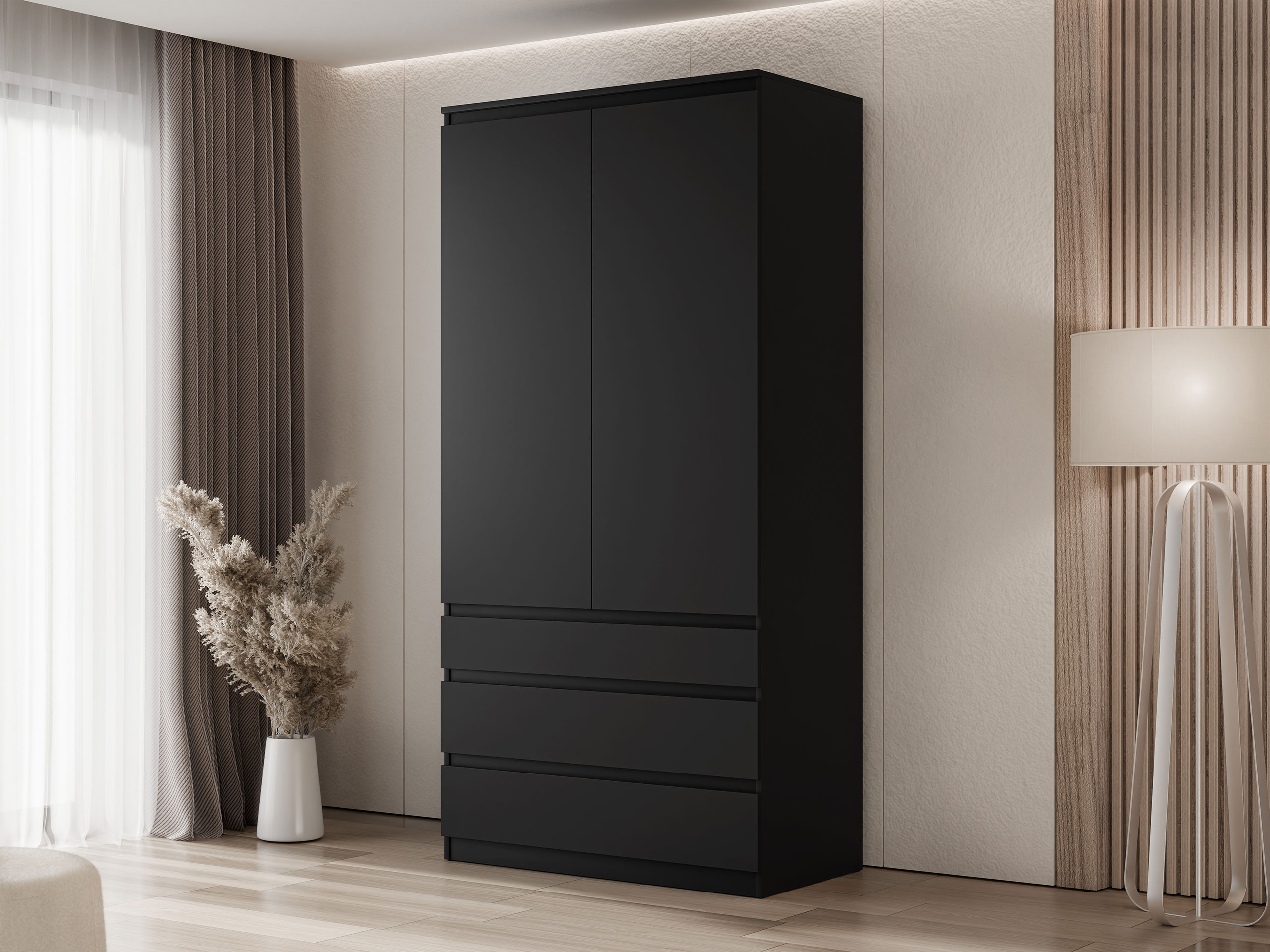 Kleiderschrank Comfivo Structor (Schwarz)