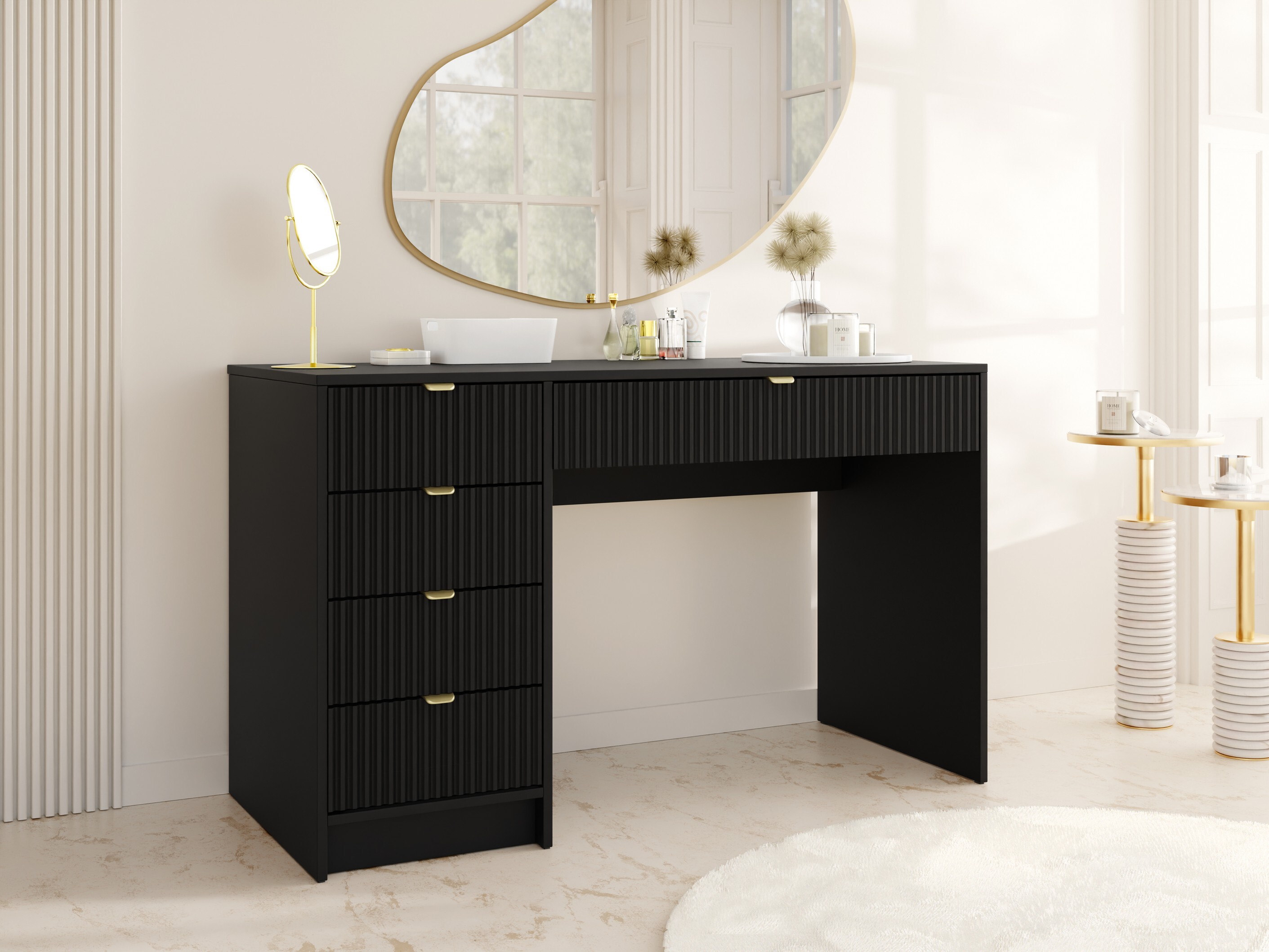 Bürotisch Comfivo Papilio (Schwarz)