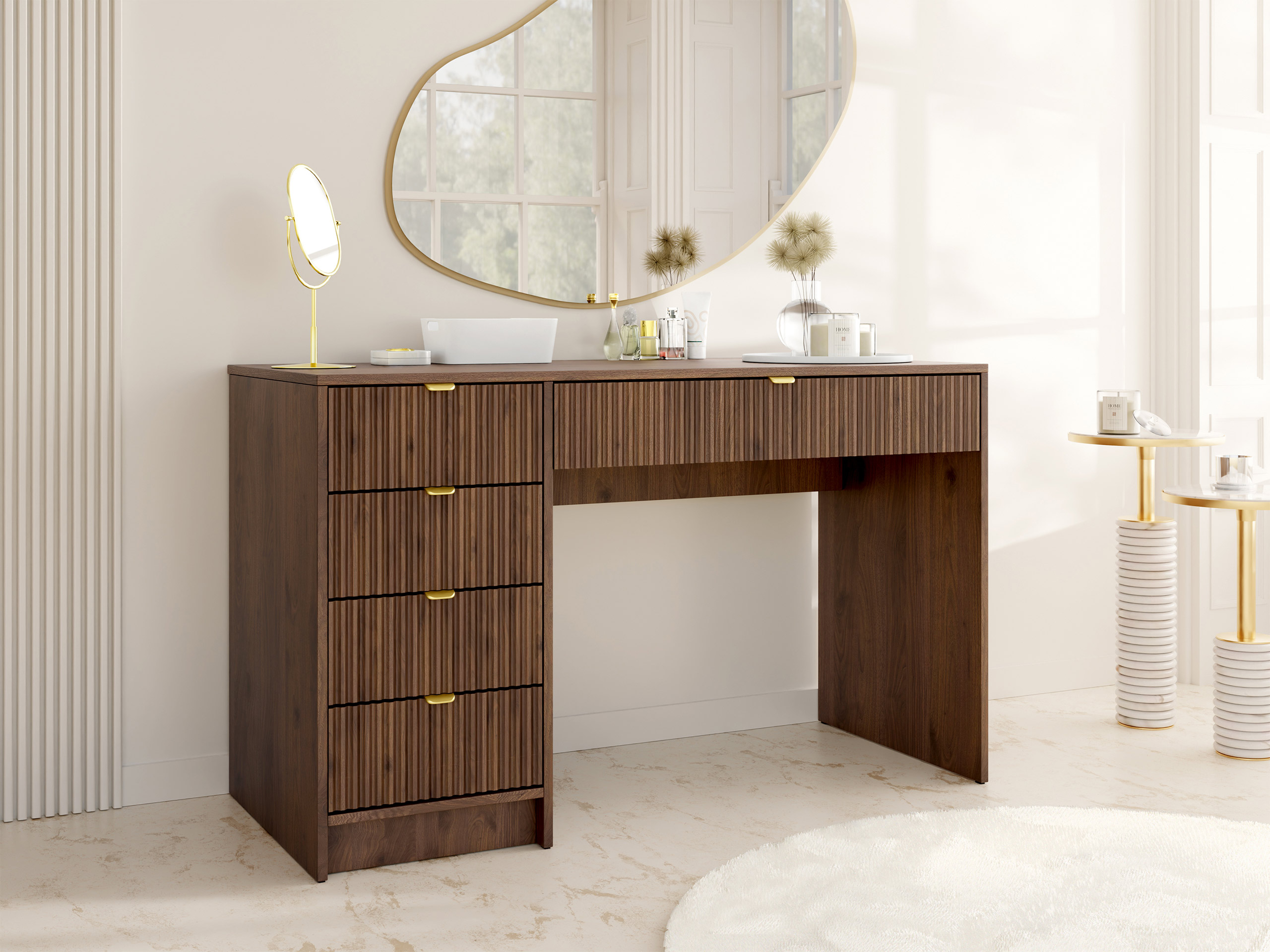 Bürotisch Comfivo Papilio (Walnussholzoptik)
