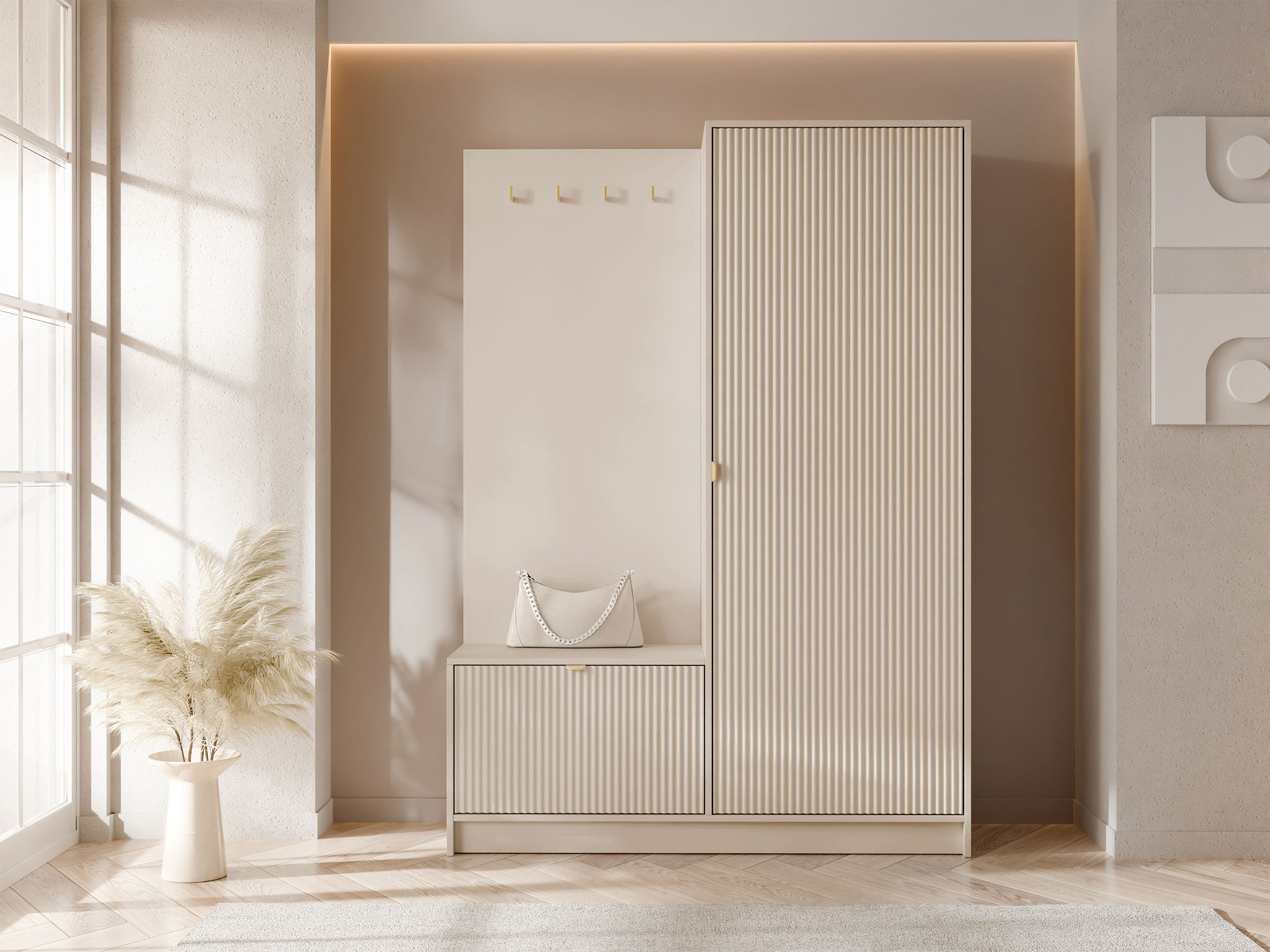 Flurgarnitur Comfivo Larmire 128 (Beige)