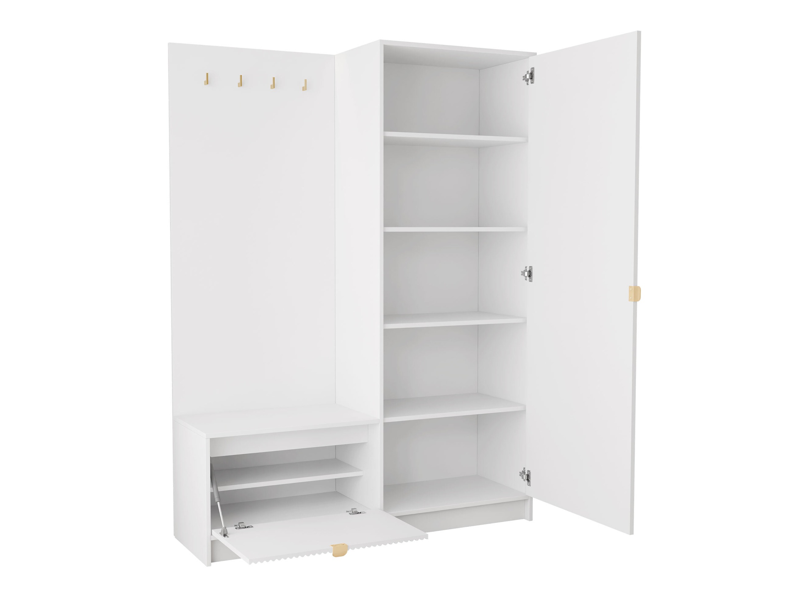 Flurgarnitur Comfivo Larmire 128 (Weiß)