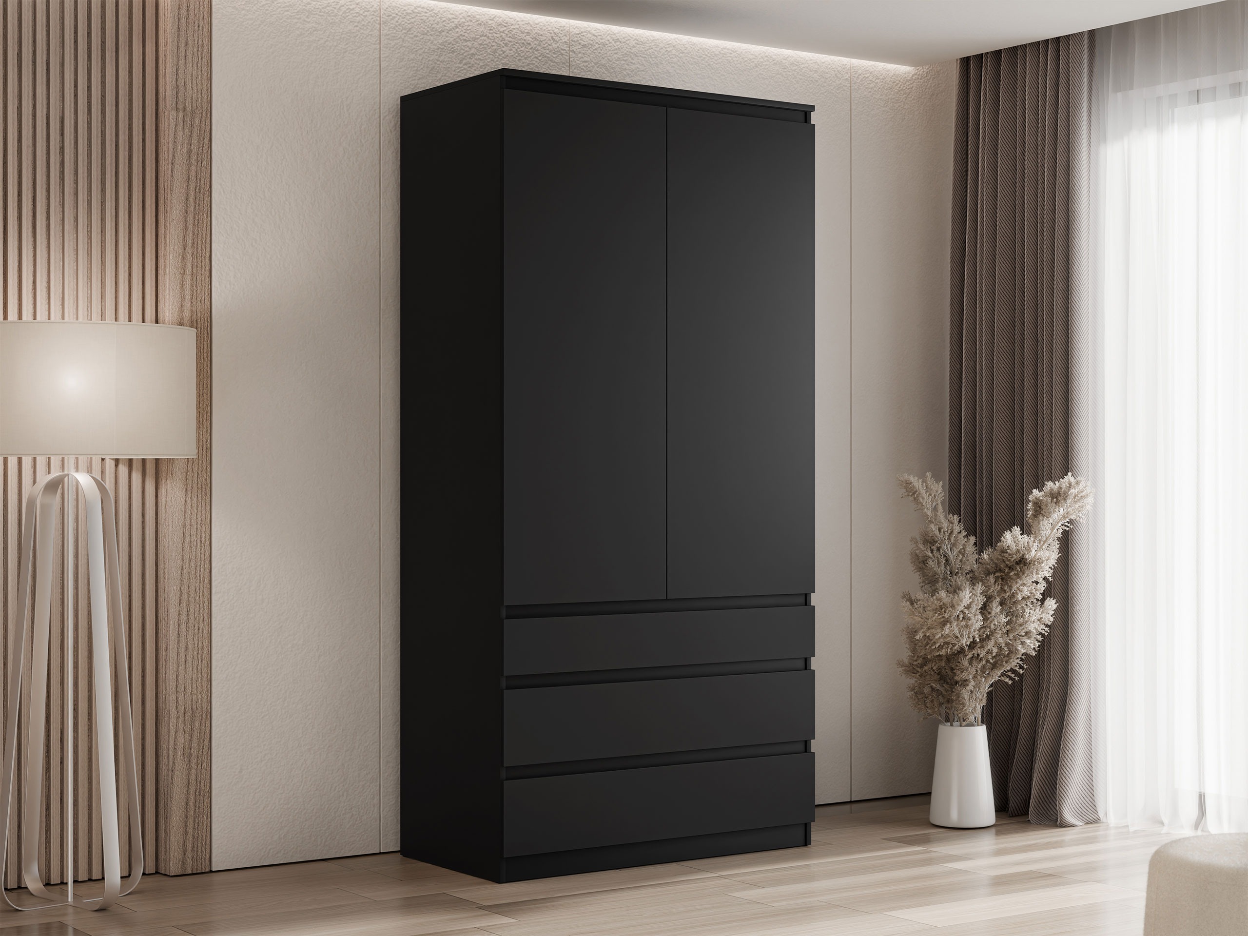 Kleiderschrank Comfivo Structor (Schwarz)