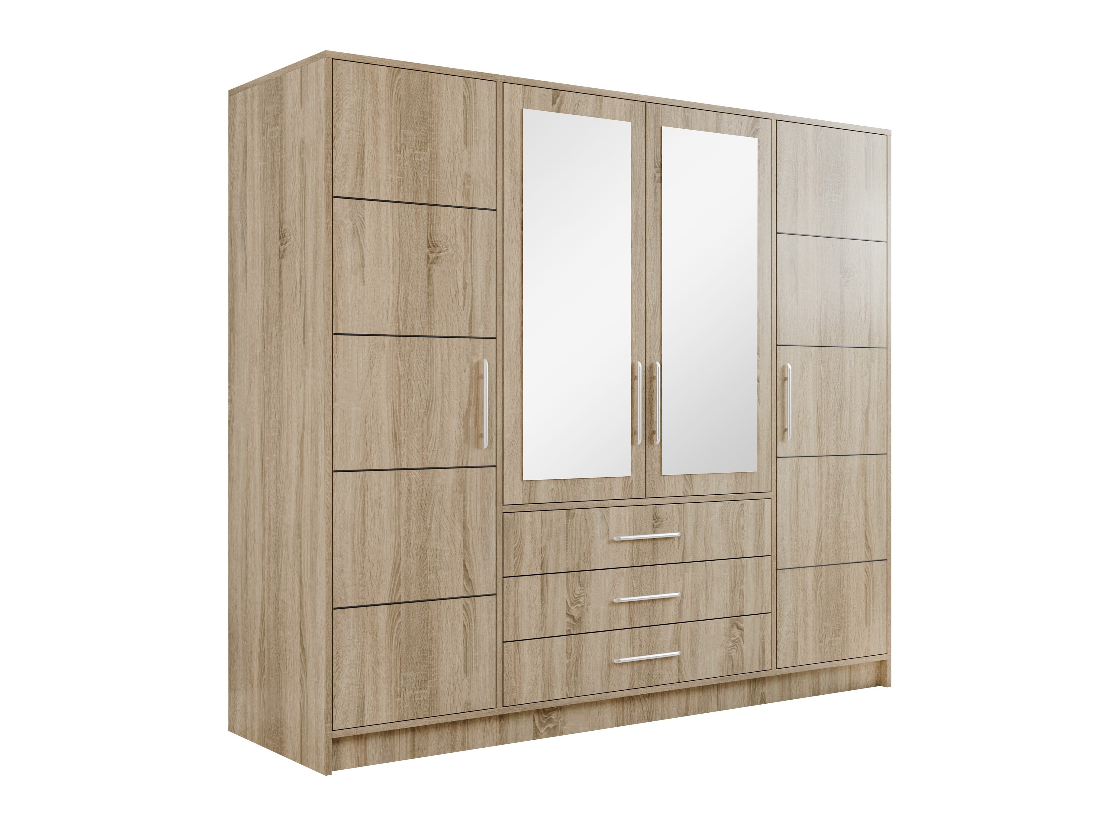 Kleiderschrank Dortivu (Sonoma Eichenholzoptik)