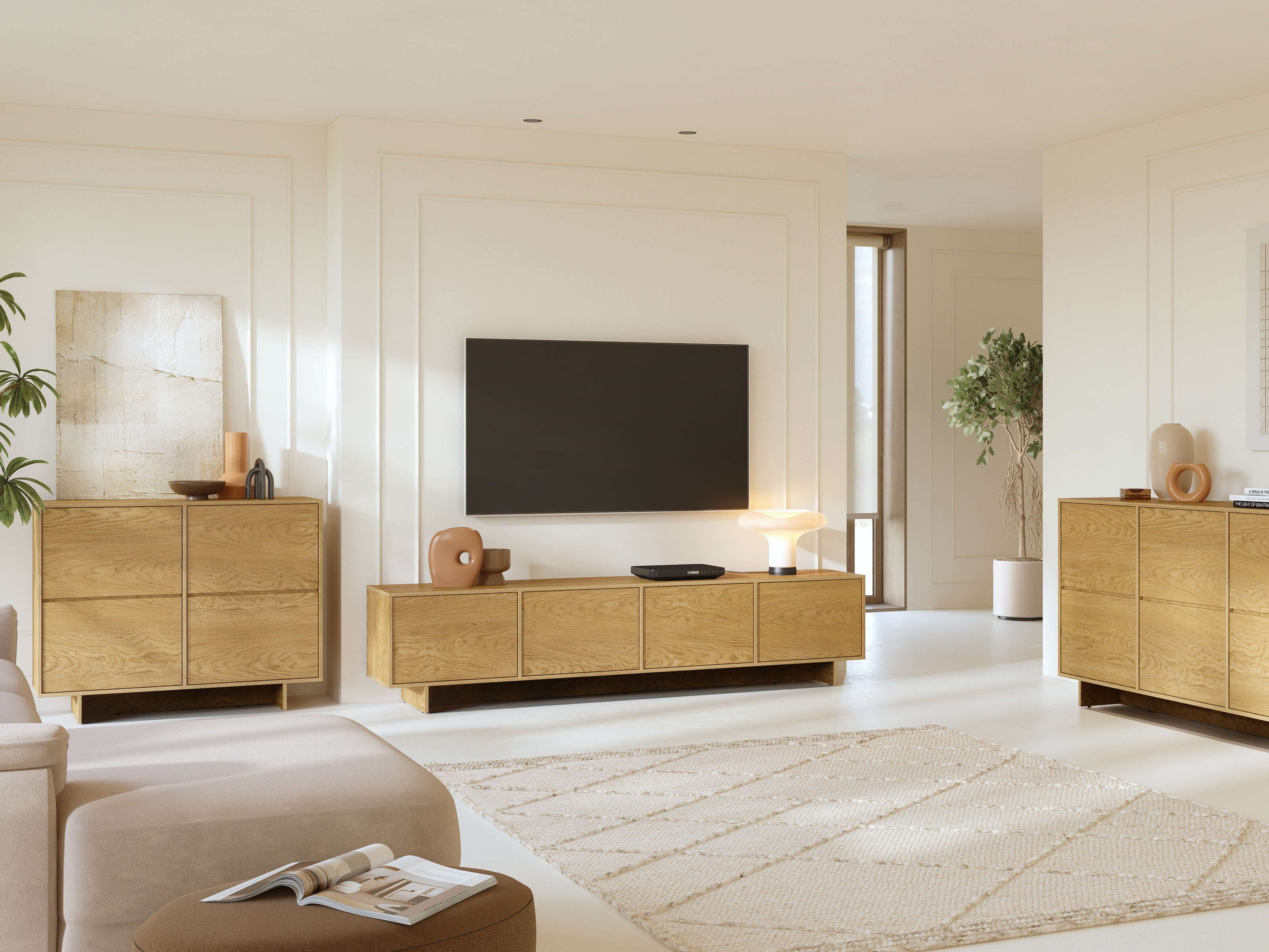 TV-Möbel Cavbali 101 (Helles Holz)