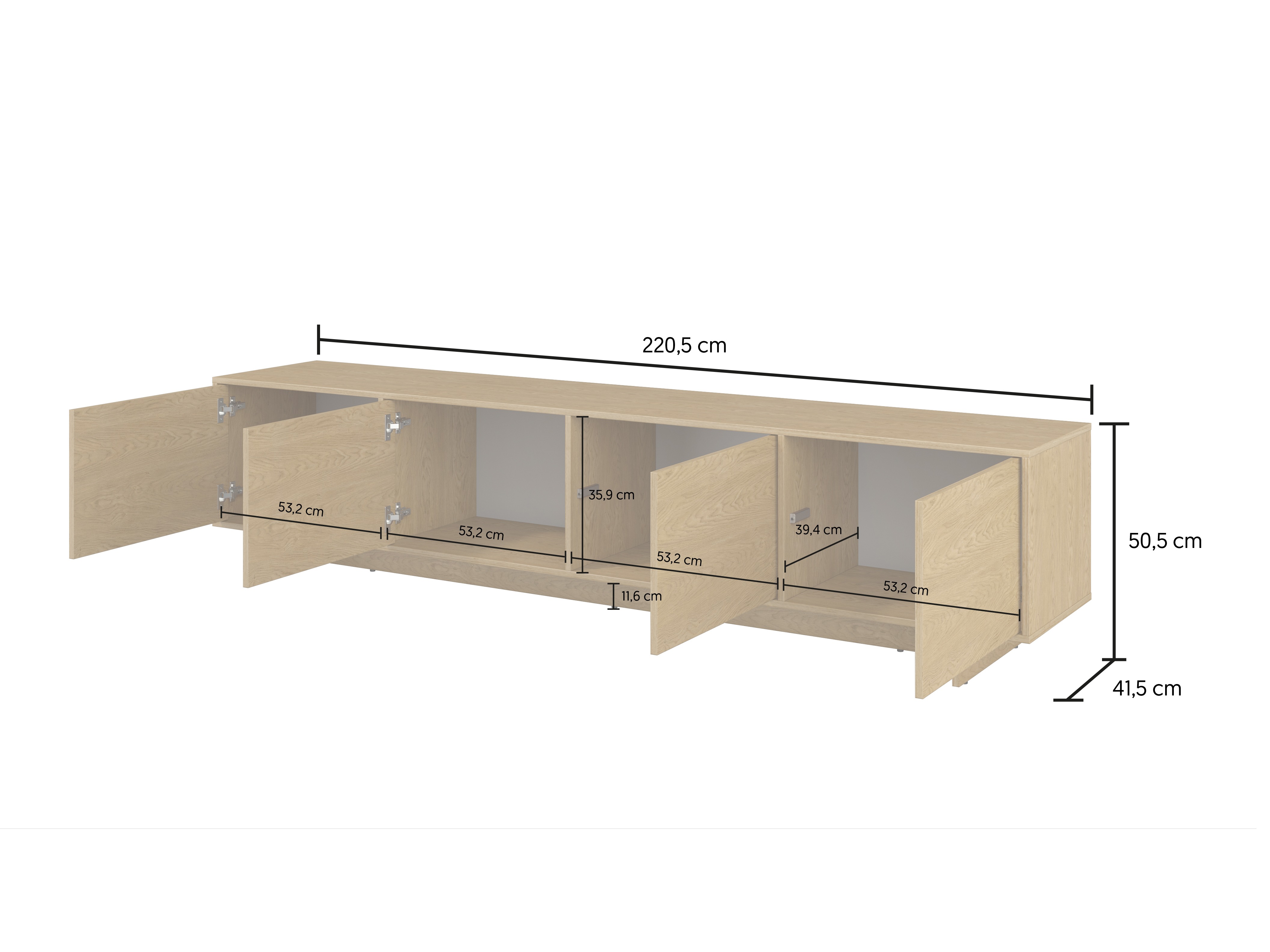 Wohnzimmer-Sets Cavbali 103 (Helles Holz)