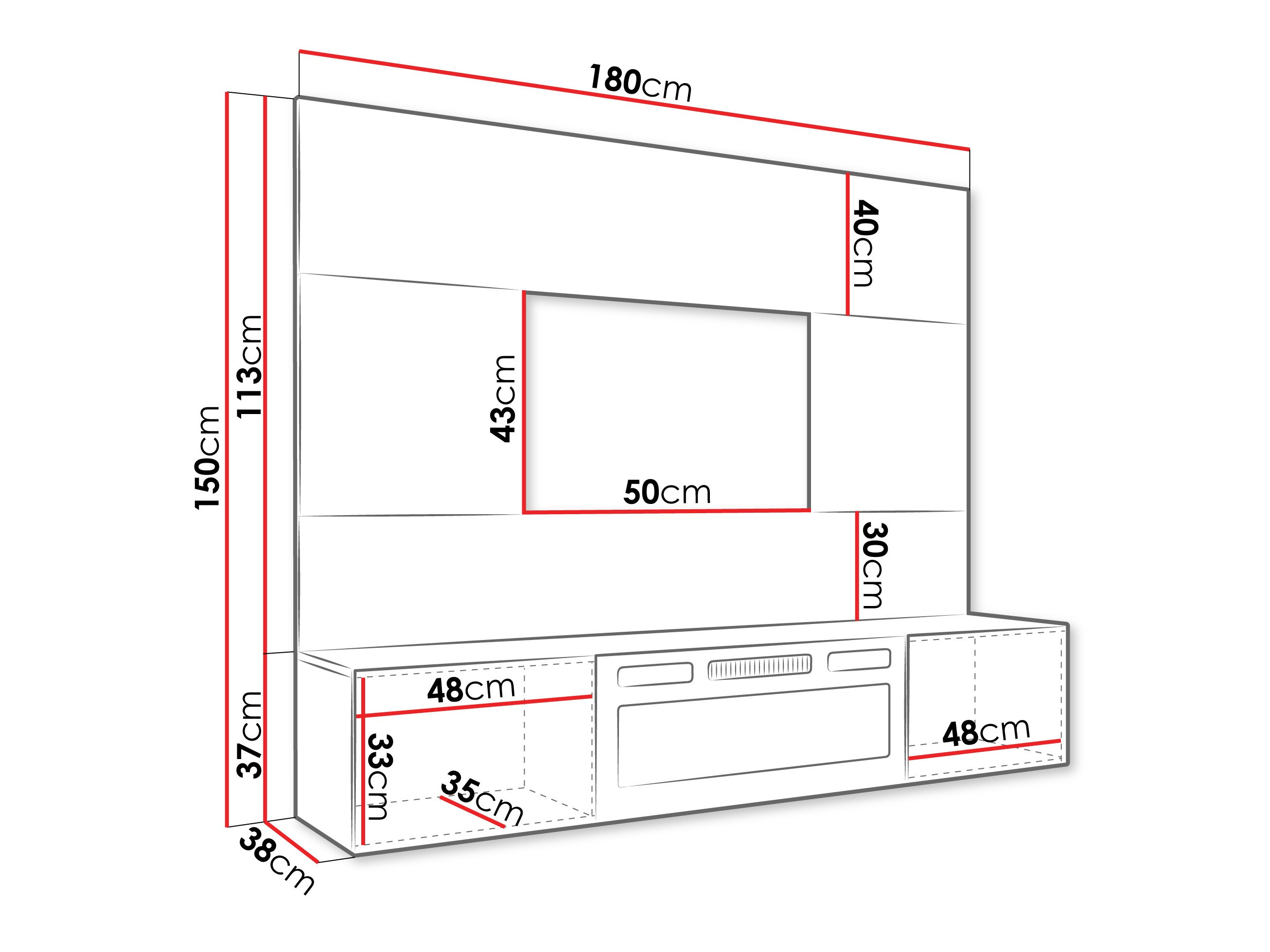 Wohnzimmer-Sets Comfivo Salix VII (Walnussholzoptik + Hell Travertine)