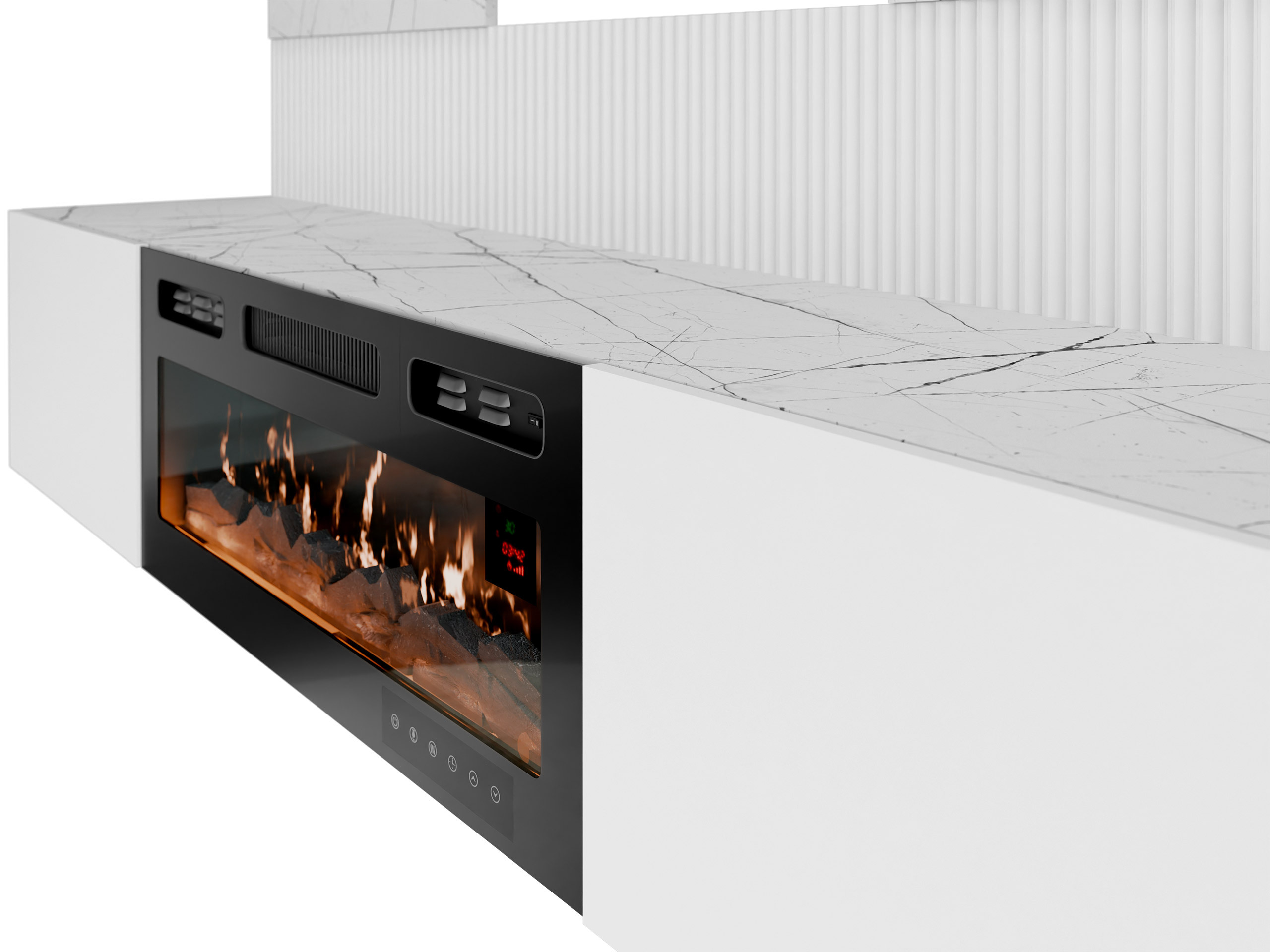 Wohnzimmer-Sets Comfivo Salix VII (Walnussholzoptik + Hell Travertine)