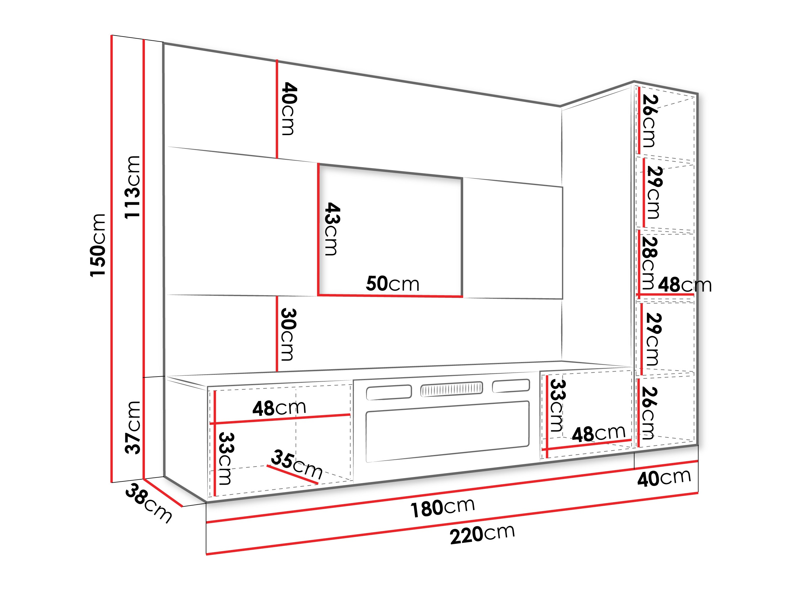 Wohnzimmer-Sets Comfivo Salix IX (Beige + Eiche Cremona)