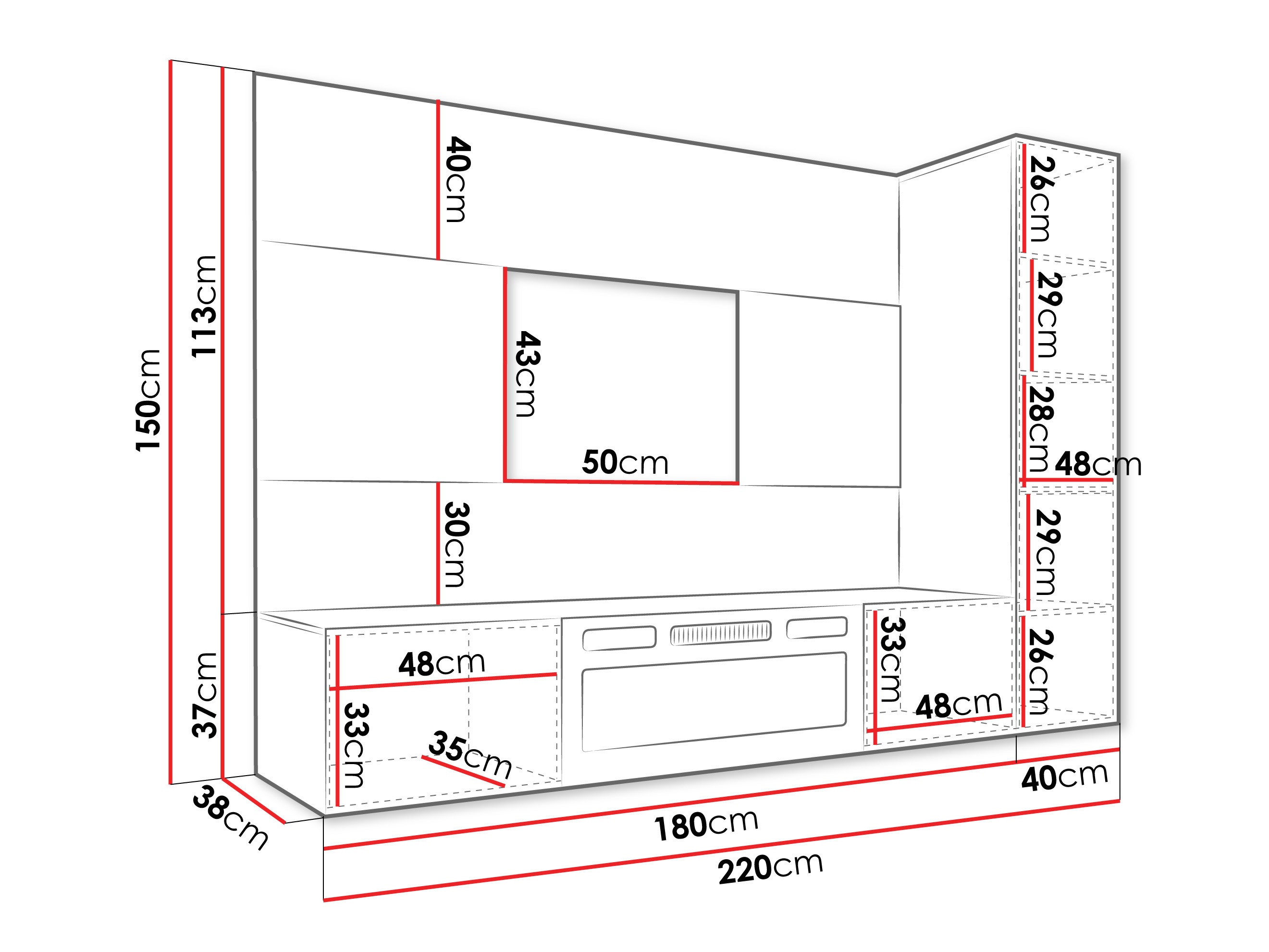 Wohnzimmer-Sets Comfivo Salix IX (Weiß + Weißer Marmor)