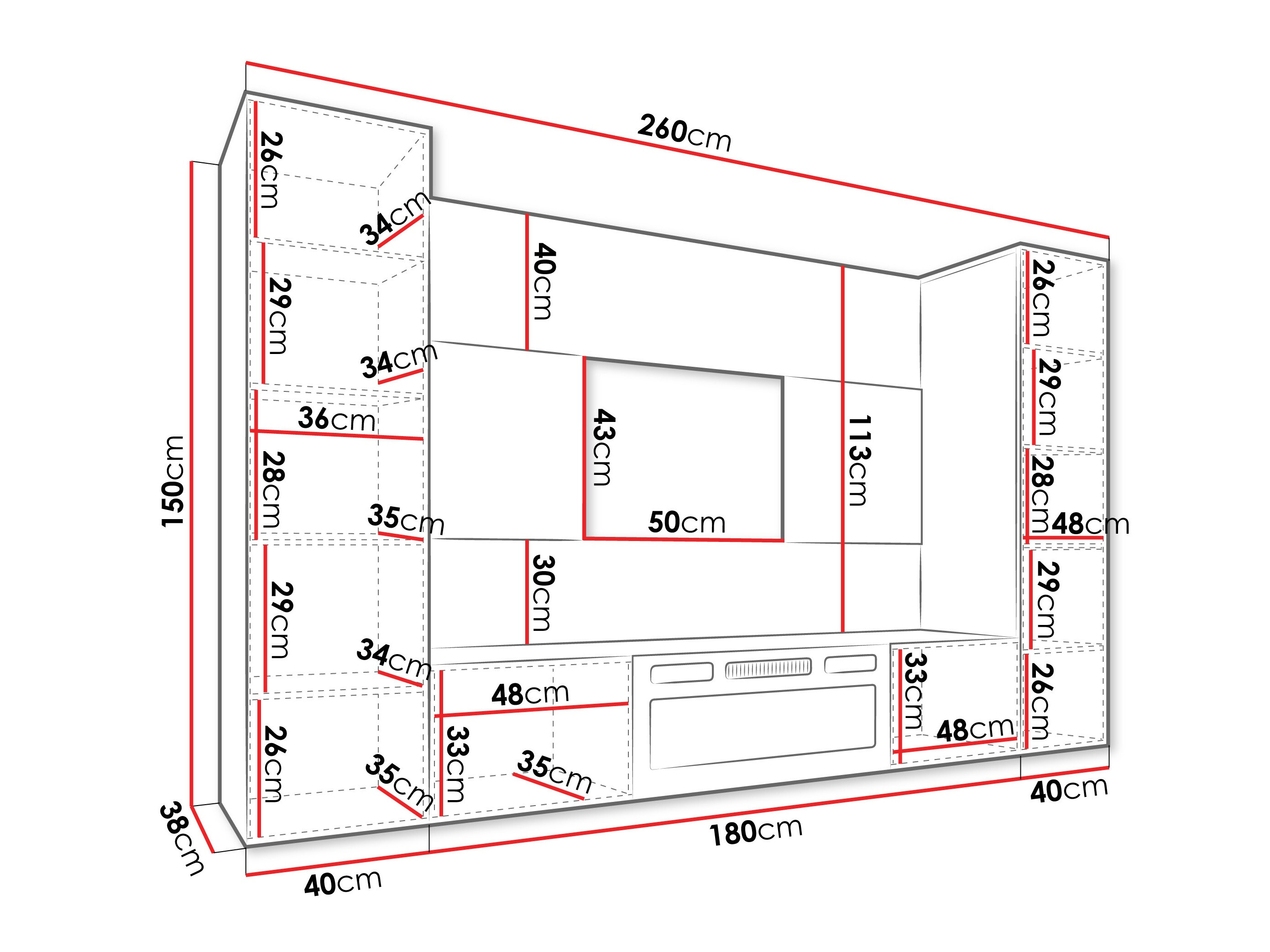 Wohnzimmer-Sets Comfivo Salix VIII (Weiß + Weißer Marmor)