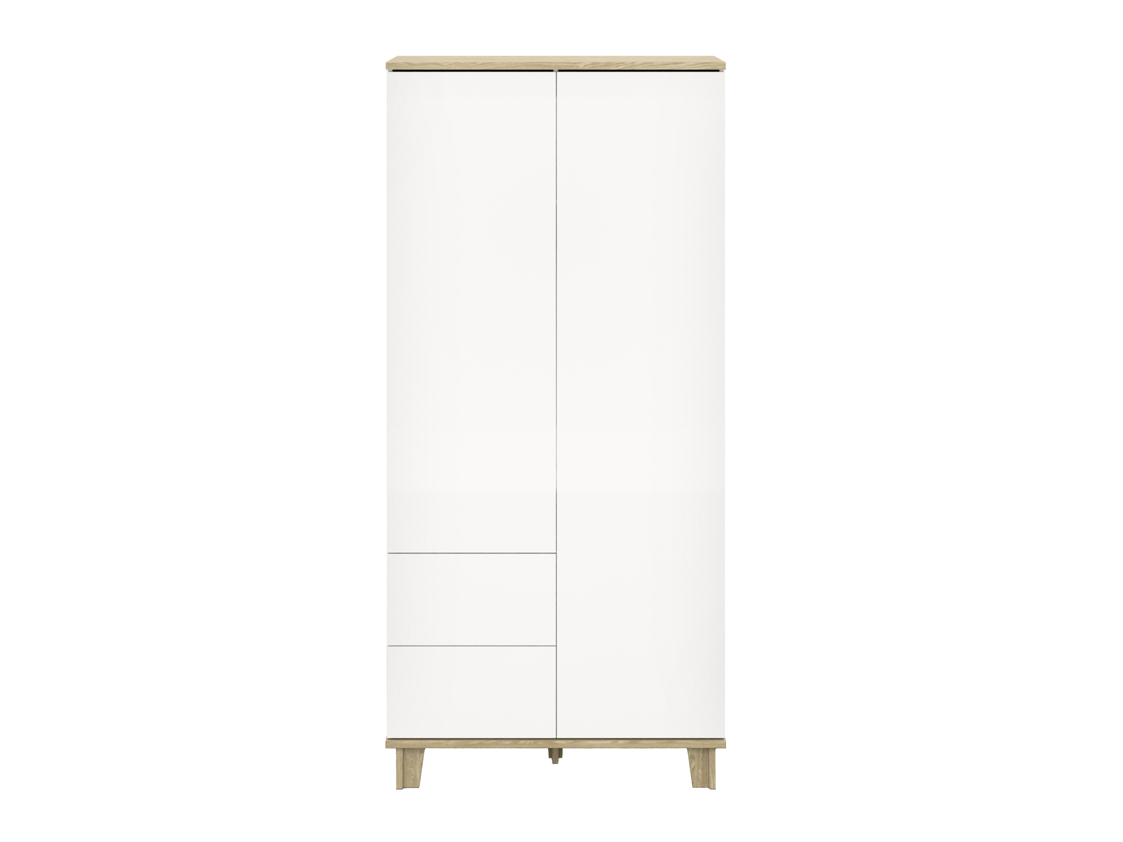 Kleiderschrank Evarveru 100 (Matt weiß)
