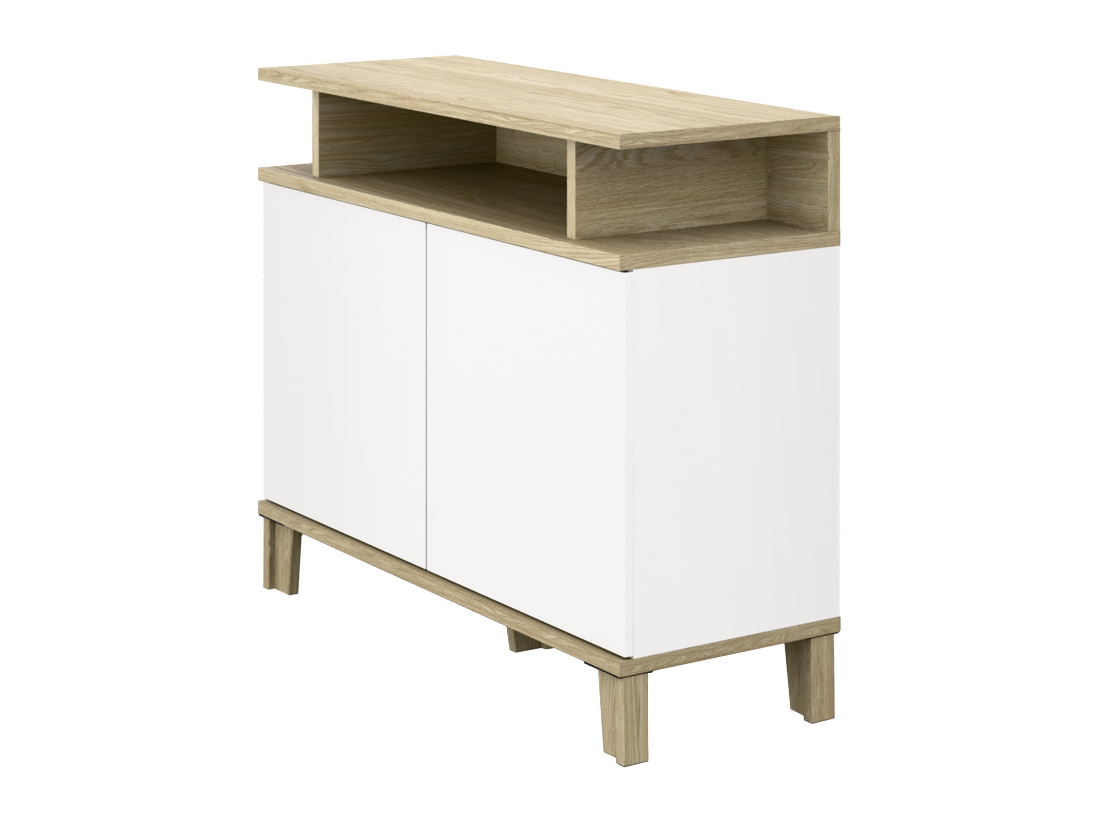 Sideboard Evarveru 107 (Matt weiß)