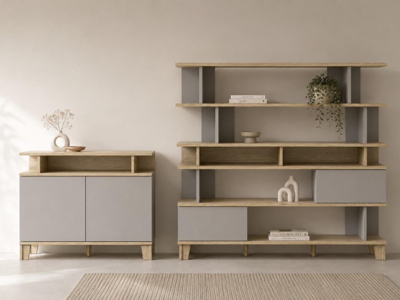 Sideboard Evarveru 107 (Grau)