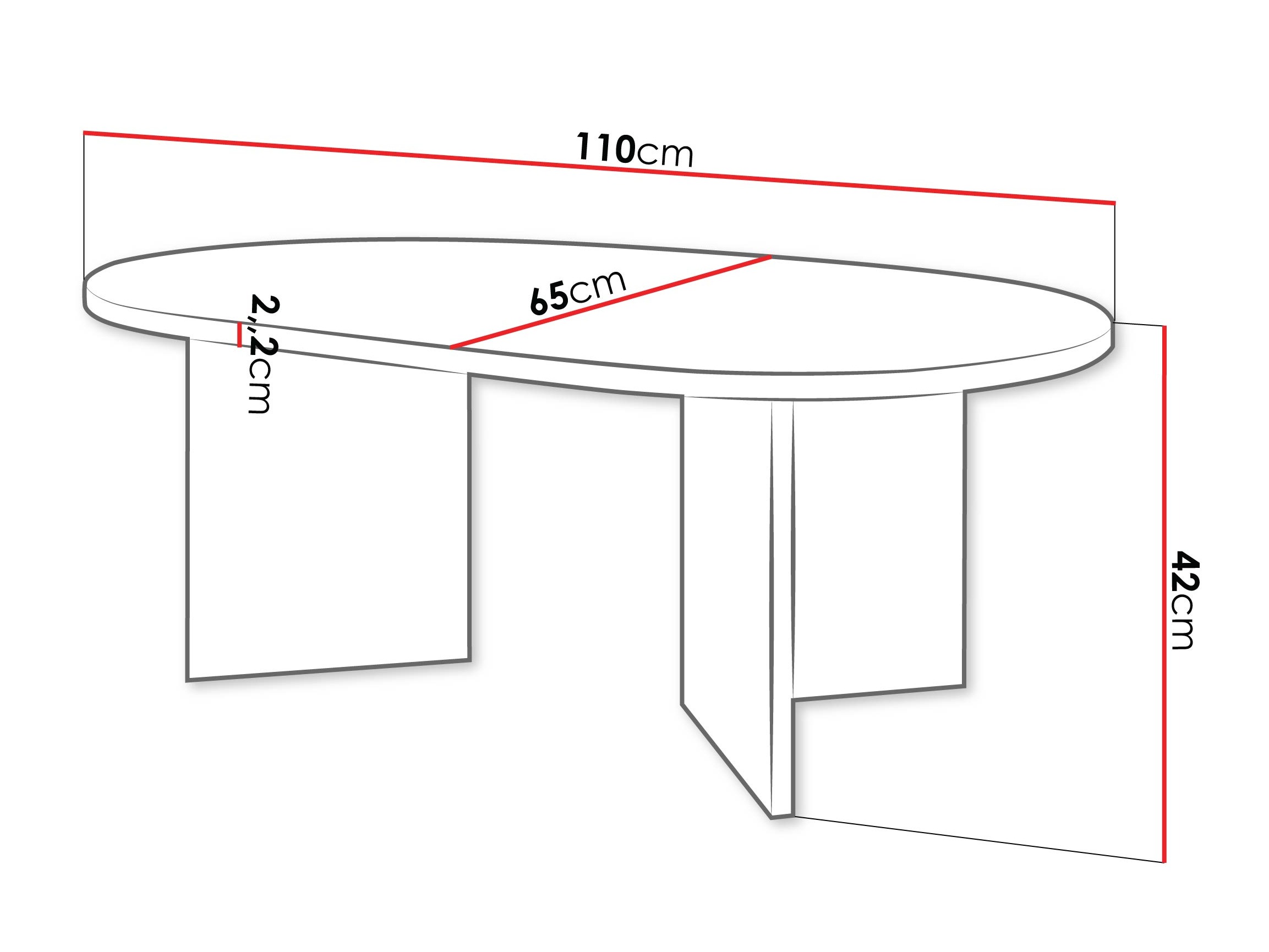 Couchtisch Comfivo Fungus (Hell Travertine + Beige)