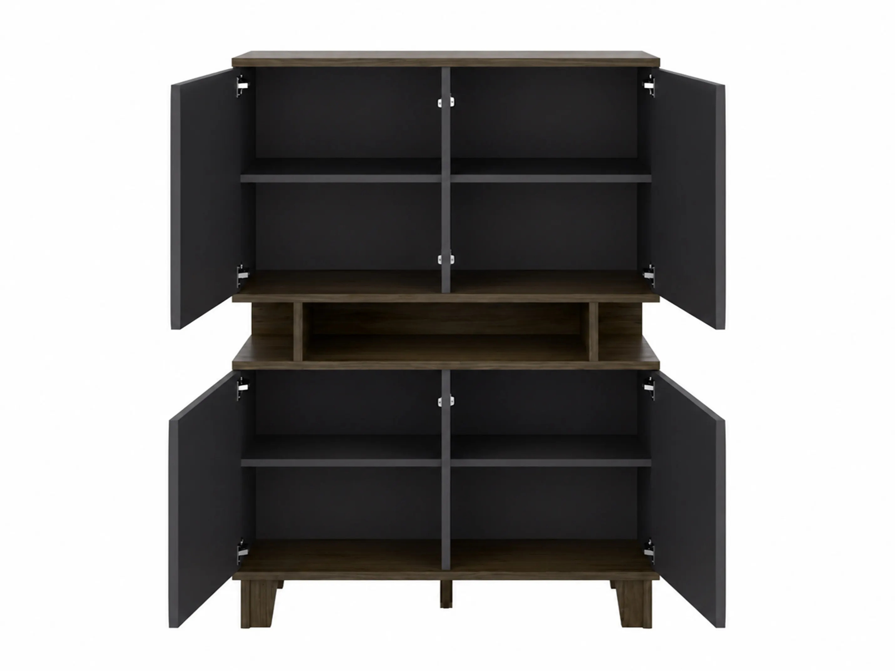 Wohnzimmer-Sets Evarveru 109 (Anthrazit)