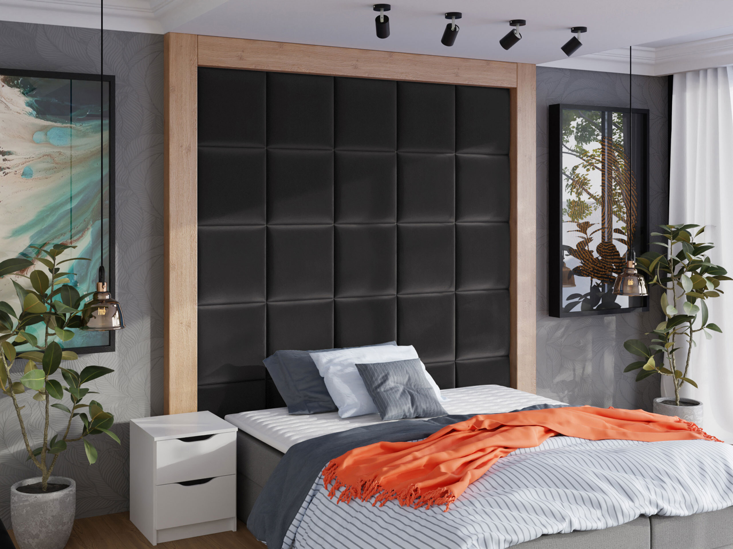 Weiches Wandpaneel Comfivo Ovis VIII (Polo 897) (42x42)