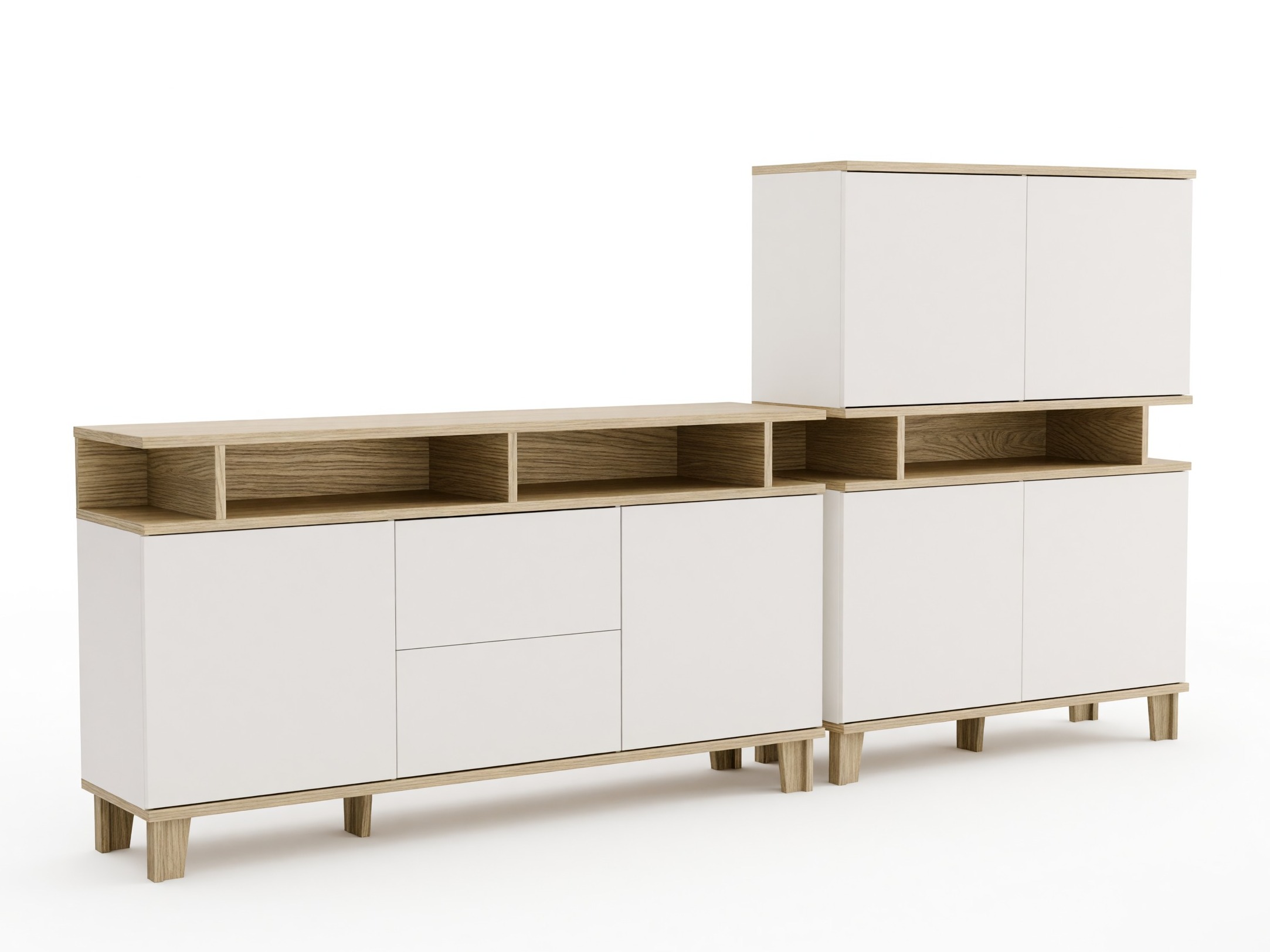 Wohnzimmer-Sets Evarveru 109 (Matt weiß)