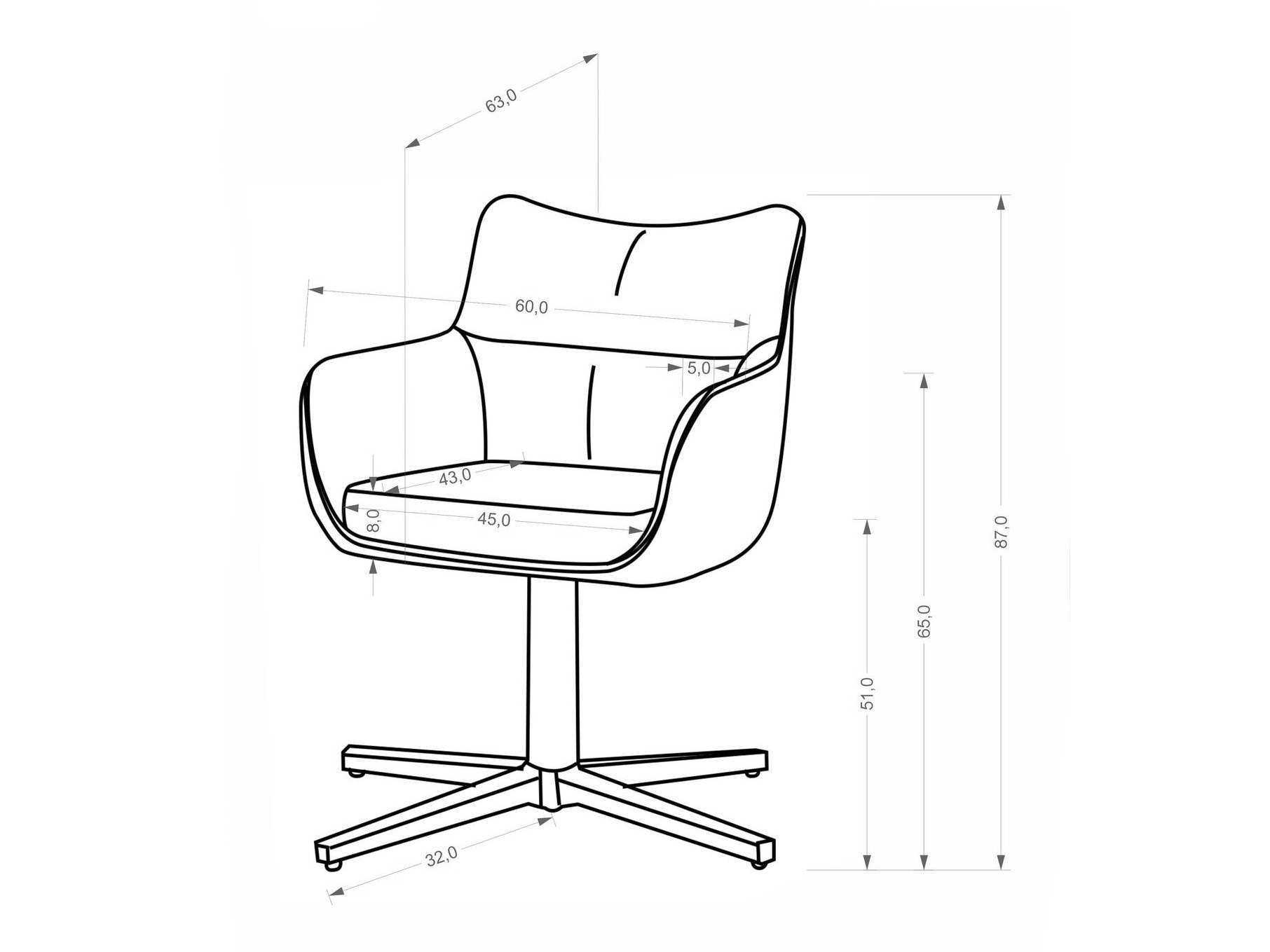 Stuhl Houston 2204