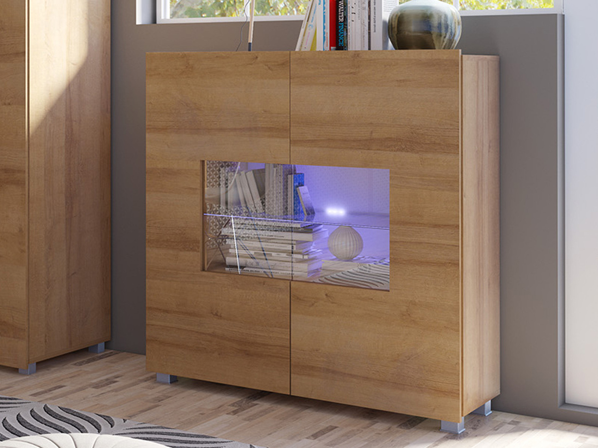Sideboard Tivdalu 100 (Goldene Eichenholzoptik)