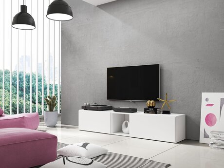 TV-Möbel Corbele 115 (Weiß)