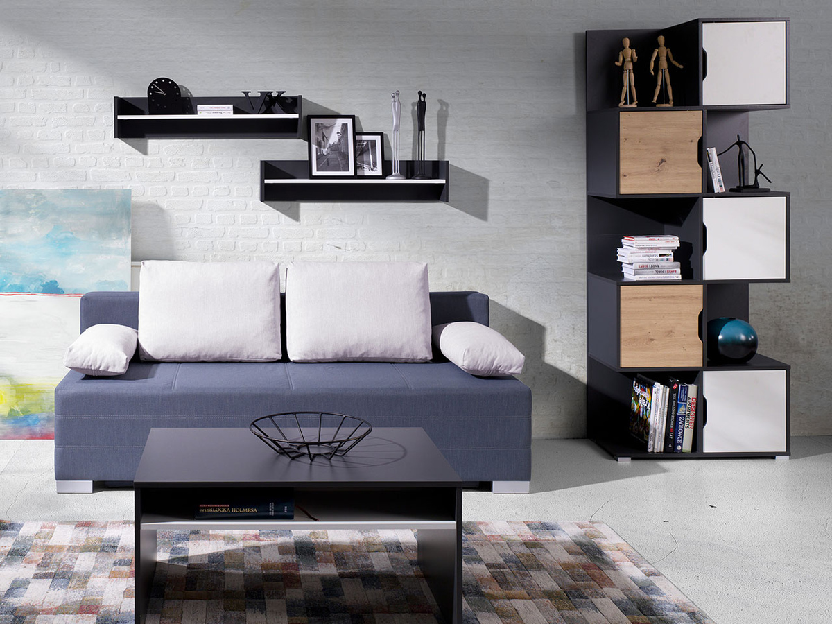 Couchtisch Providence H106 (Graphit + Weiß)